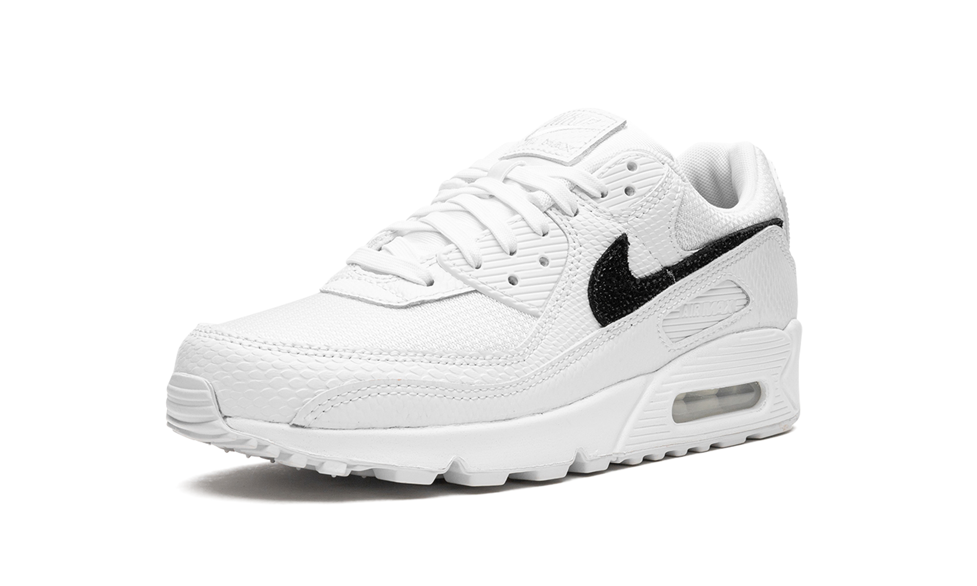 nike air max 90 snakeskin white black women s+DZ5212-100+left diagnol single view