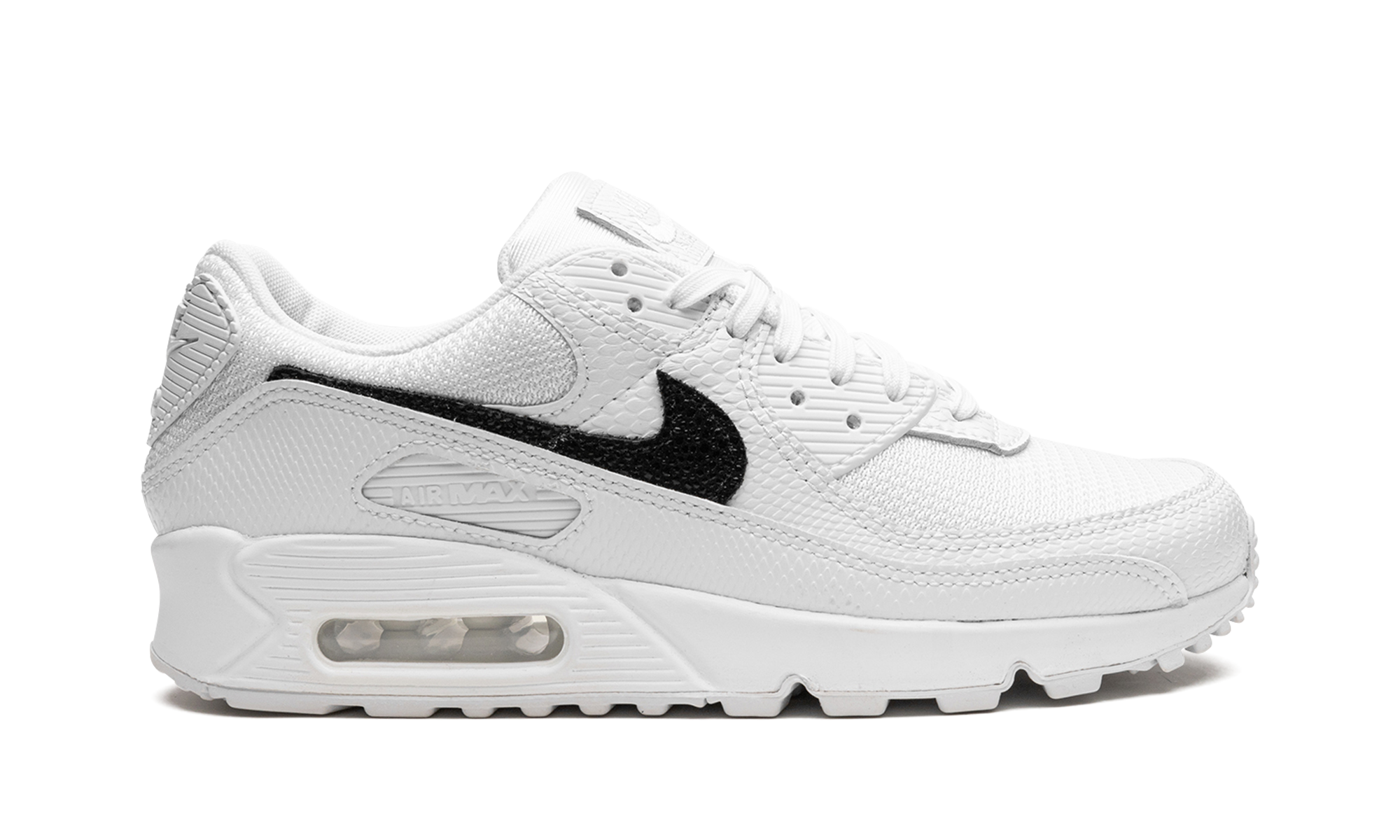 nike air max 90 snakeskin white black women s+DZ5212-100+right view