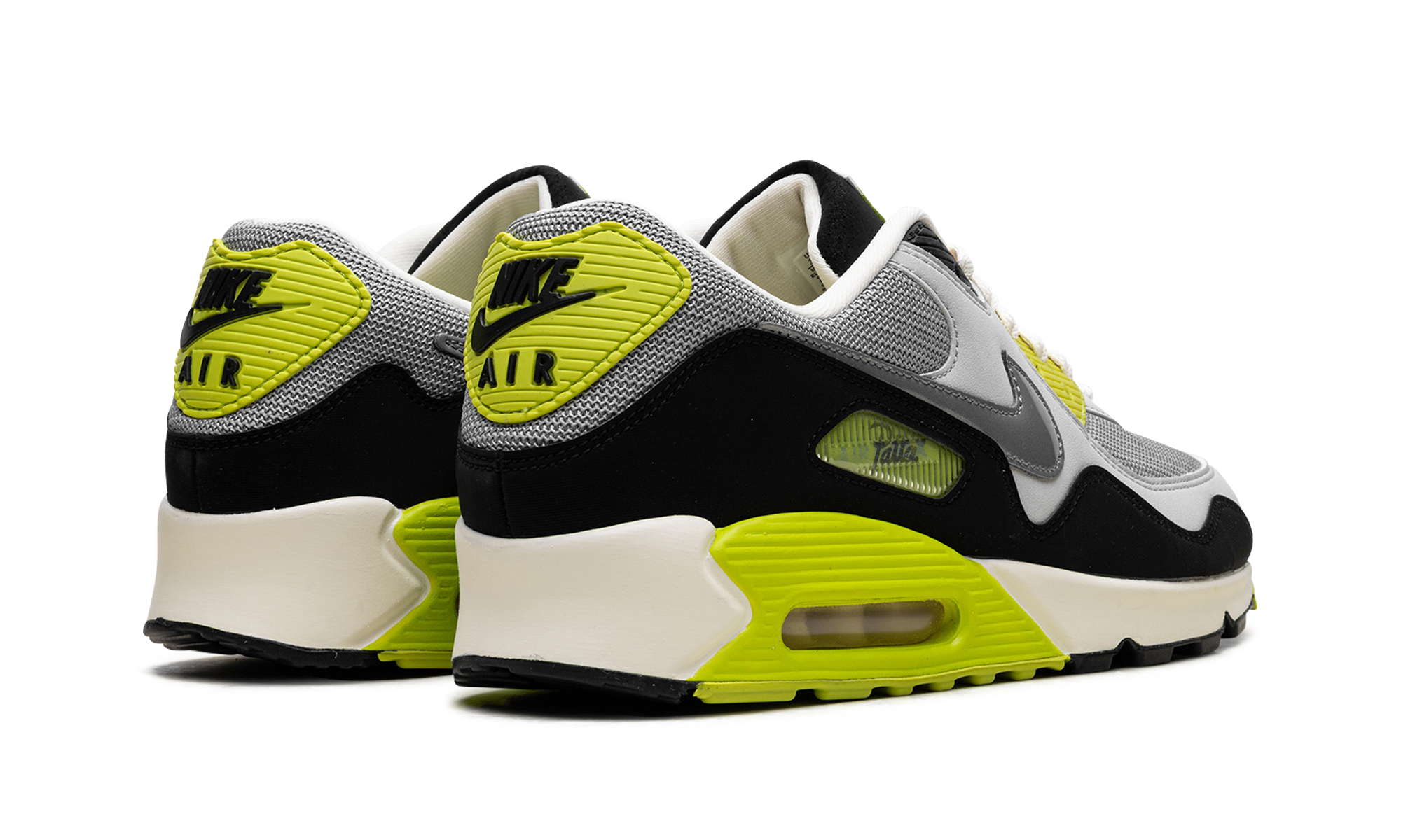 nike air max 90 sp patta waves cyber+HF8814-001+diagnol right behind view