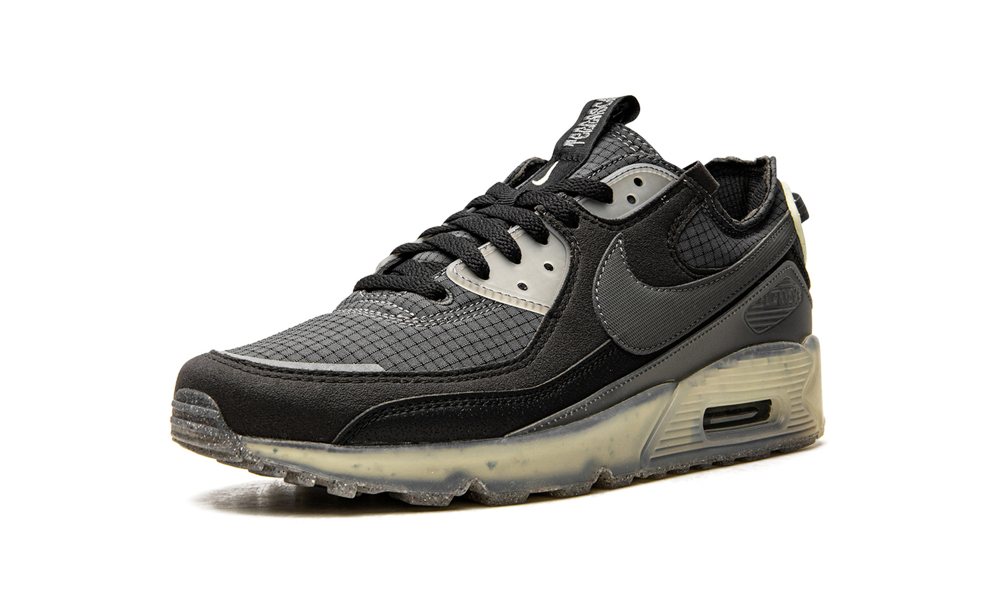 nike air max 90 terrascape black lime ice+DH2973-001+left diagnol single view