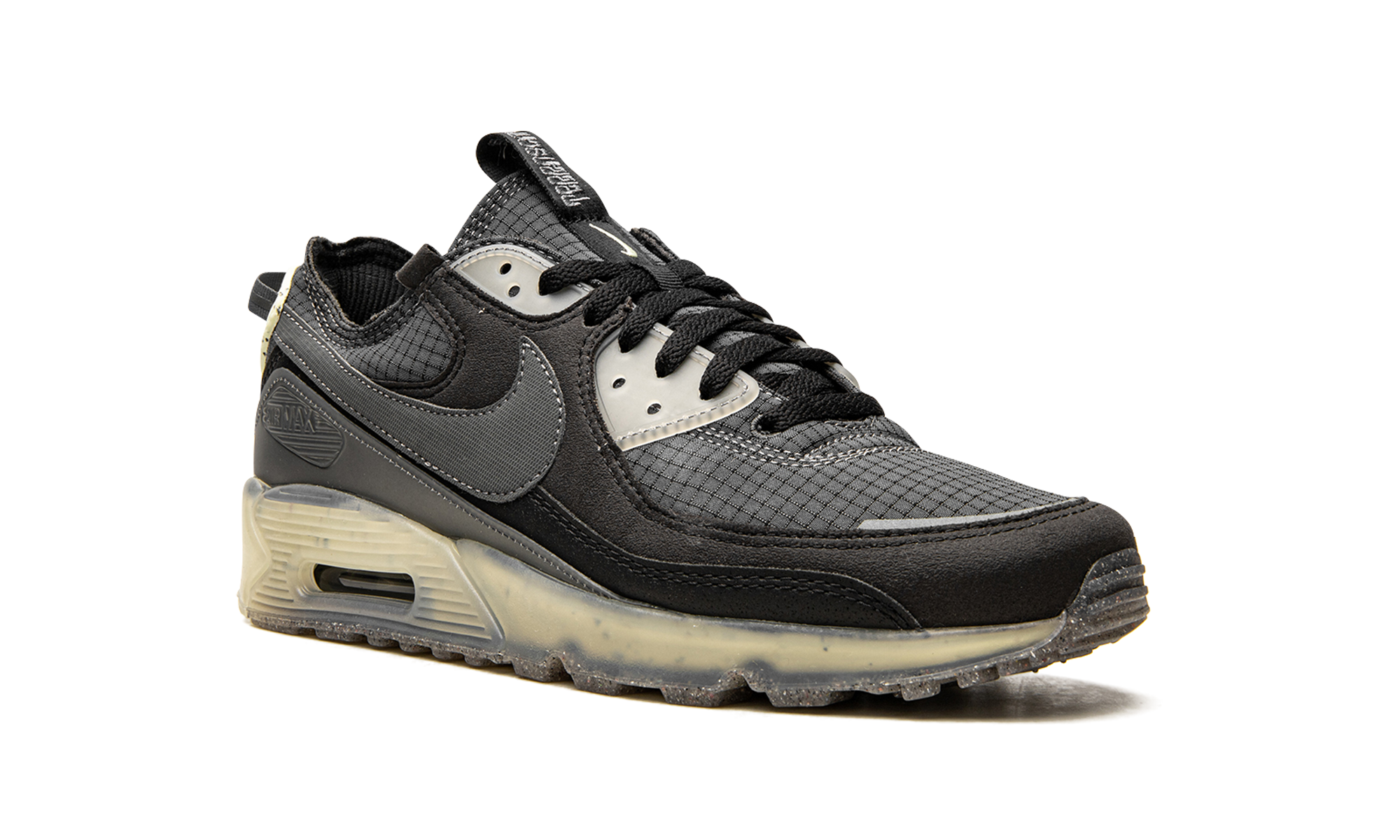 nike air max 90 terrascape black lime ice+DH2973-001+diagnol right view