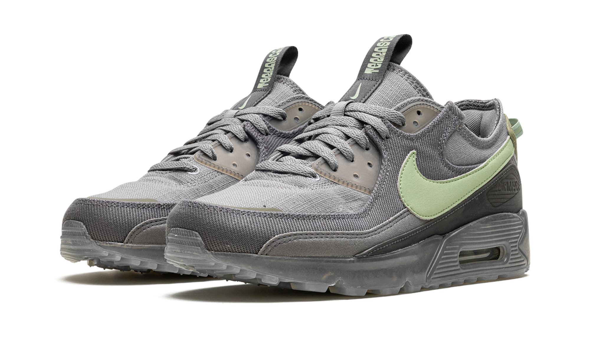 nike air max 90 terrascape cool grey honeydew+DV7413-014+diagnol left view