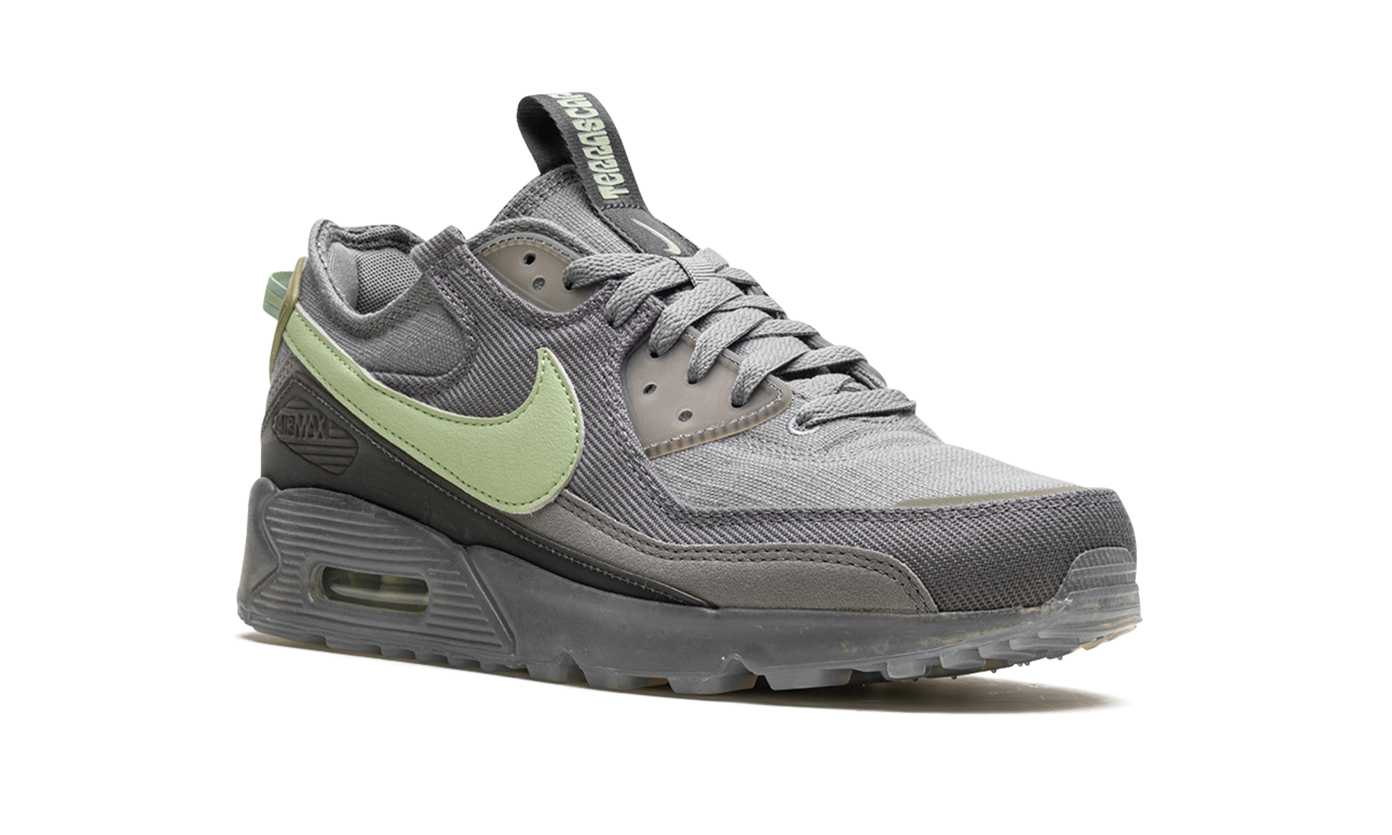 nike air max 90 terrascape cool grey honeydew+DV7413-014+diagnol right view