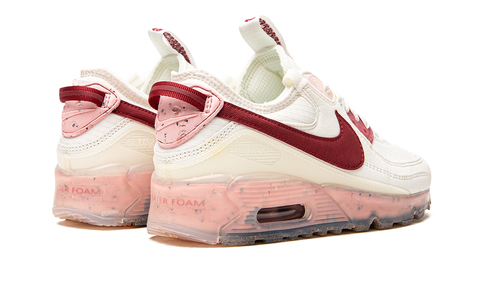 nike air max 90 terrascape pomegranate women s+DC9450-100+diagnol right behind view