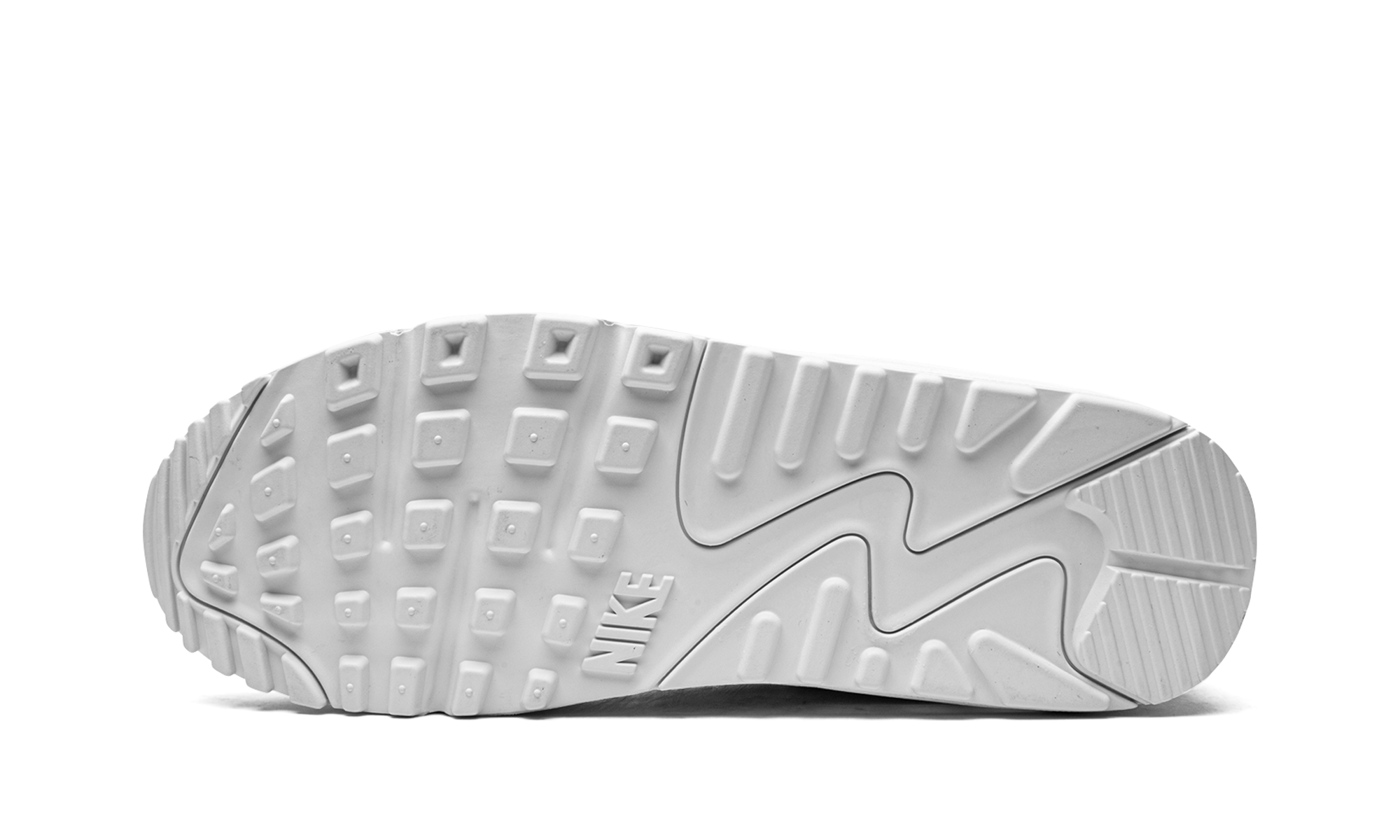 nike air max 90 triple white 2022 women s+DH8010-100+bottom view