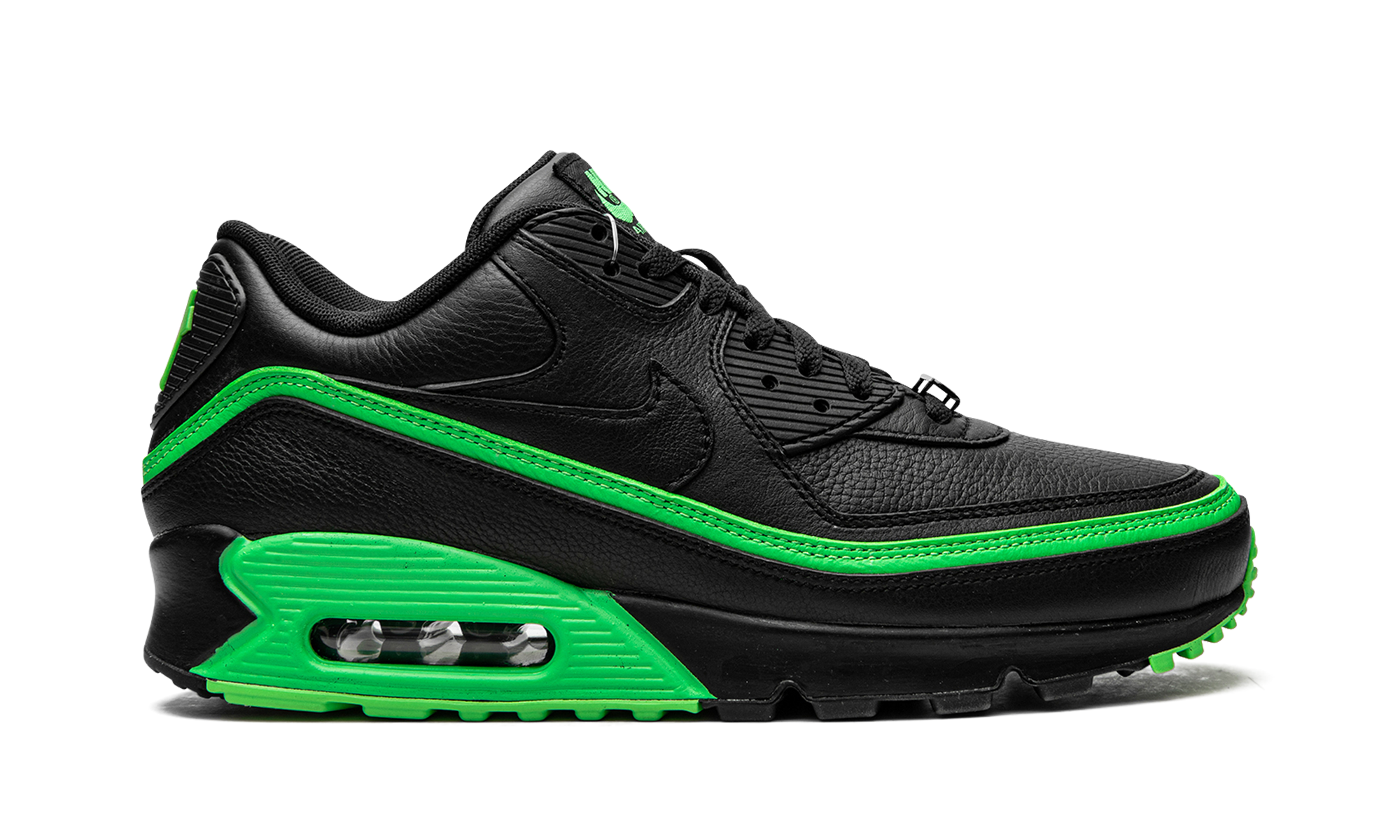 nike air max 90 undefeated black green+CJ7197-004+right view