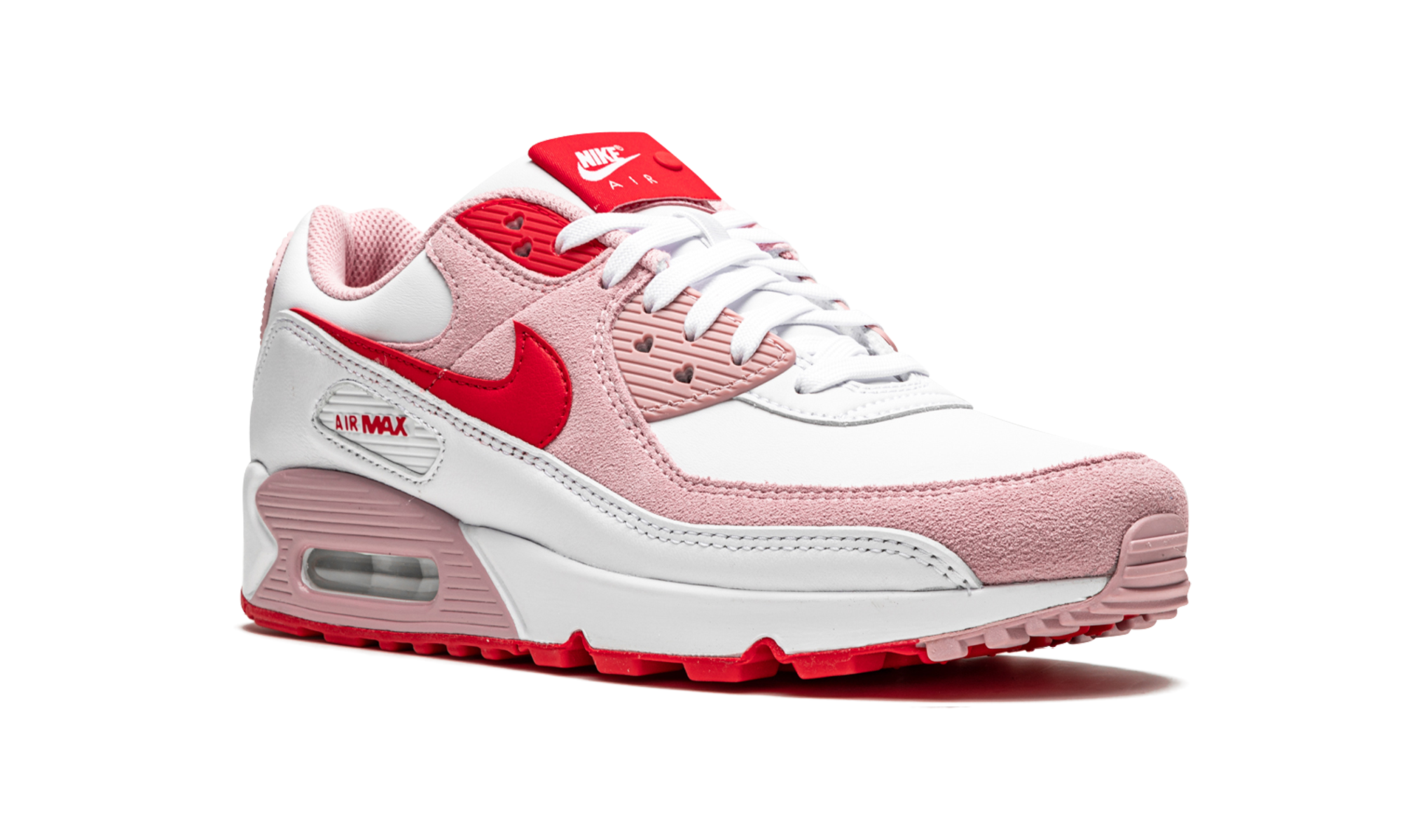 nike air max 90 valentine s day 2021 women s+DD8029-100+diagnol right view