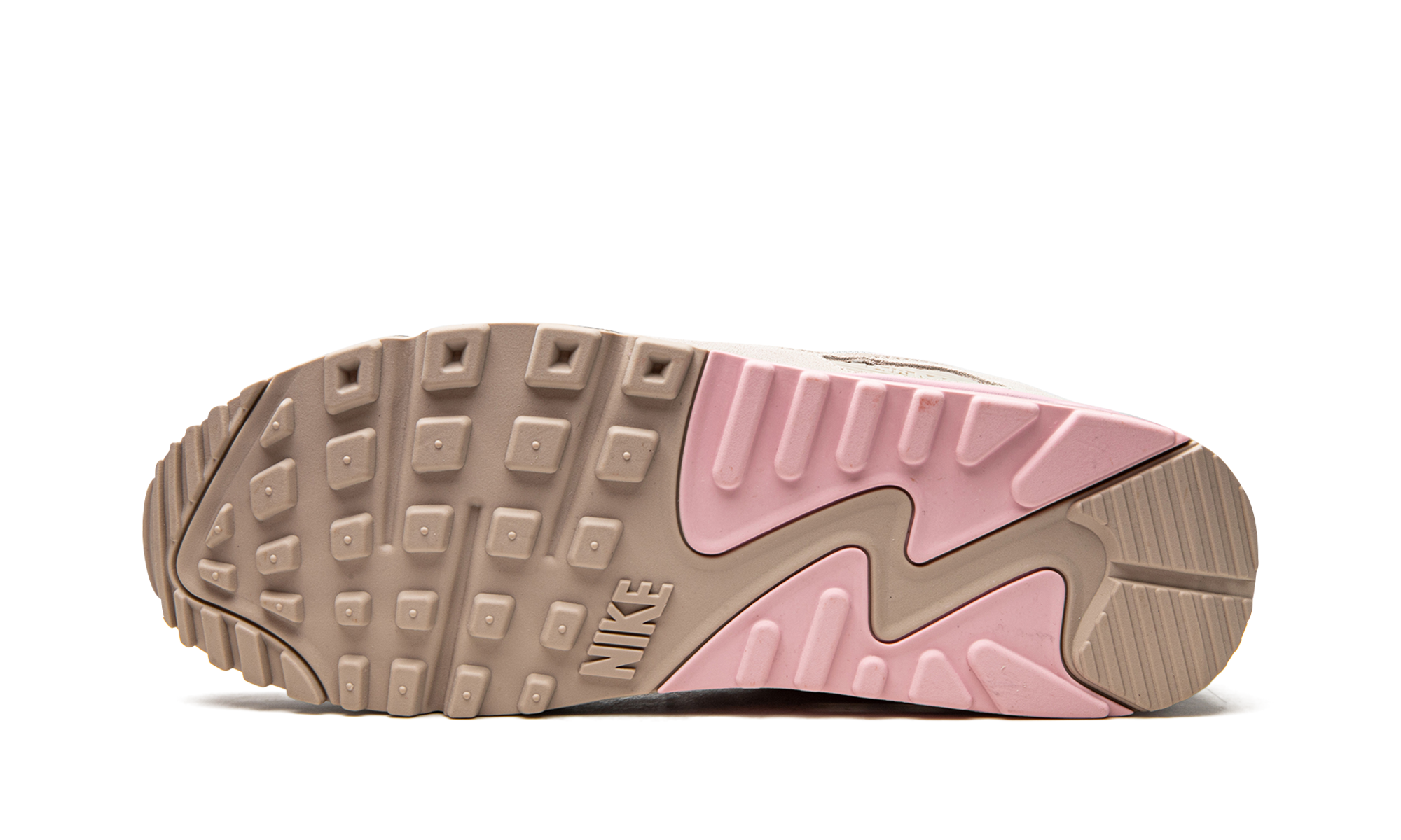 nike air max 90 vast grey pink+CW7483-001+bottom view