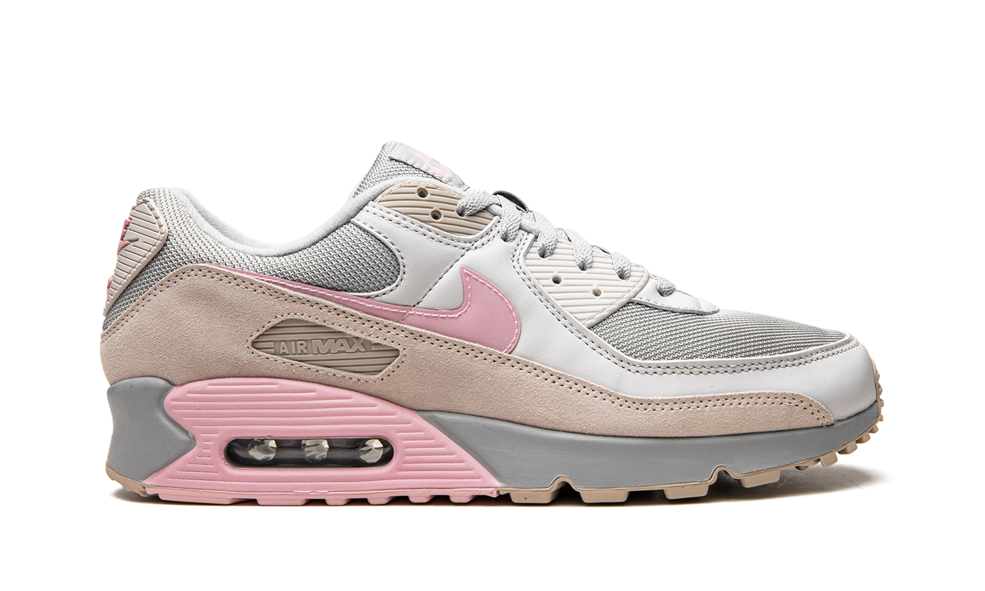 nike air max 90 vast grey pink+CW7483-001+right view