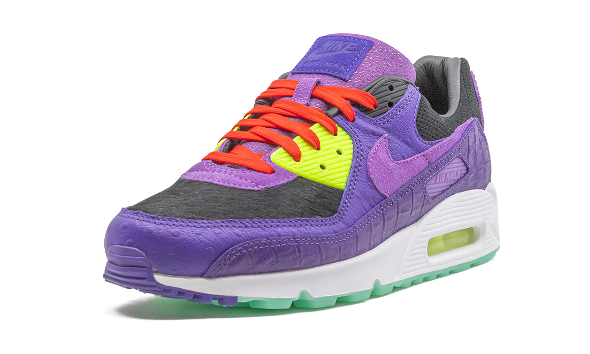 nike air max 90 violet blend+CZ5588-001+left diagnol single view