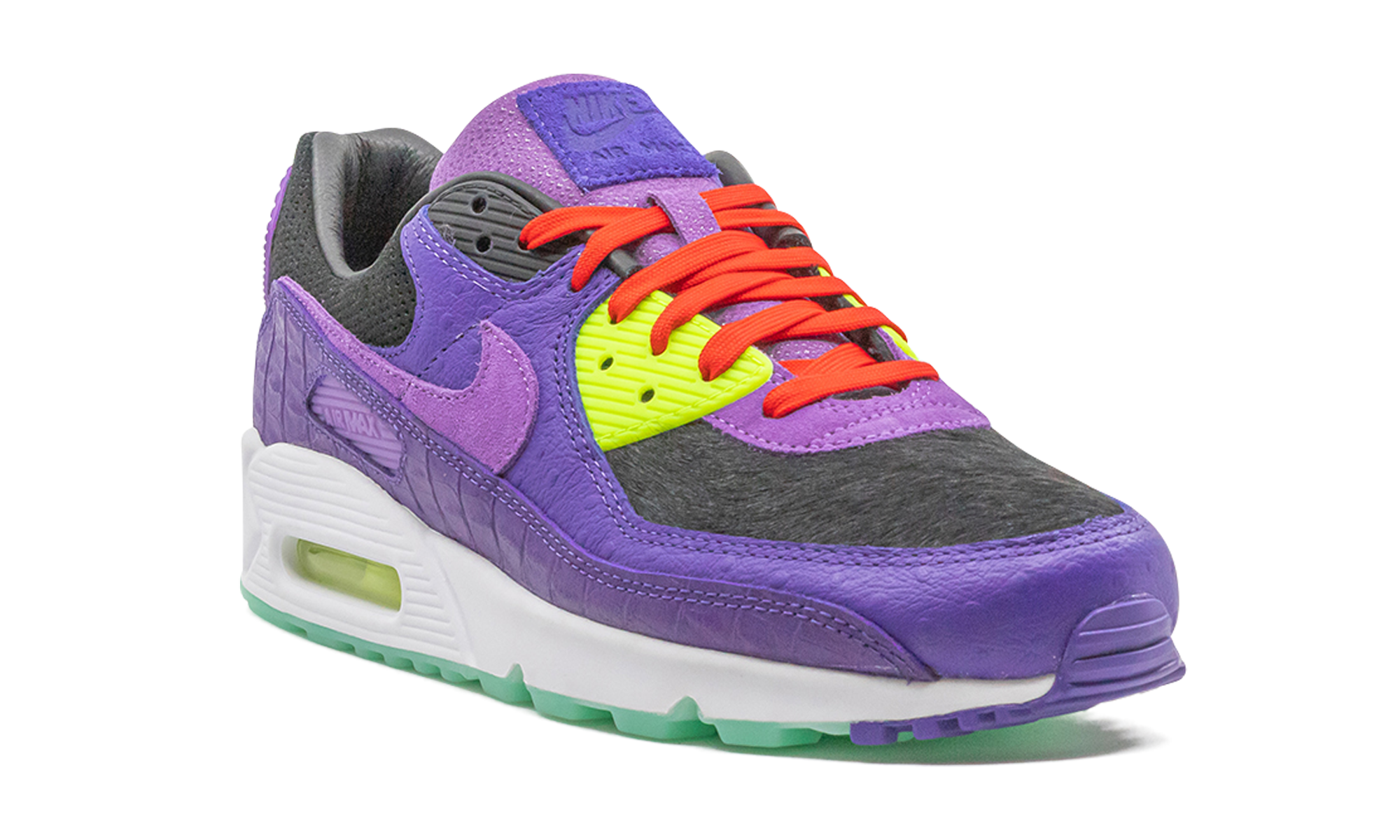 nike air max 90 violet blend+CZ5588-001+diagnol right view