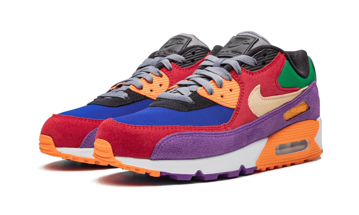 nike air max 90 viotech og+CD0917-600+diagnol left view
