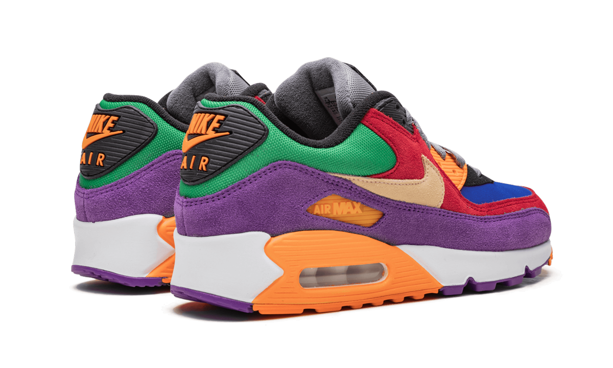 nike air max 90 viotech og+CD0917-600+diagnol right behind view