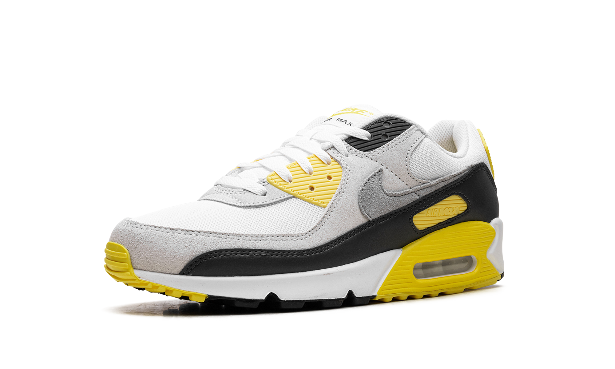 nike air max 90 white lightning+DM0029-111+left diagnol single view