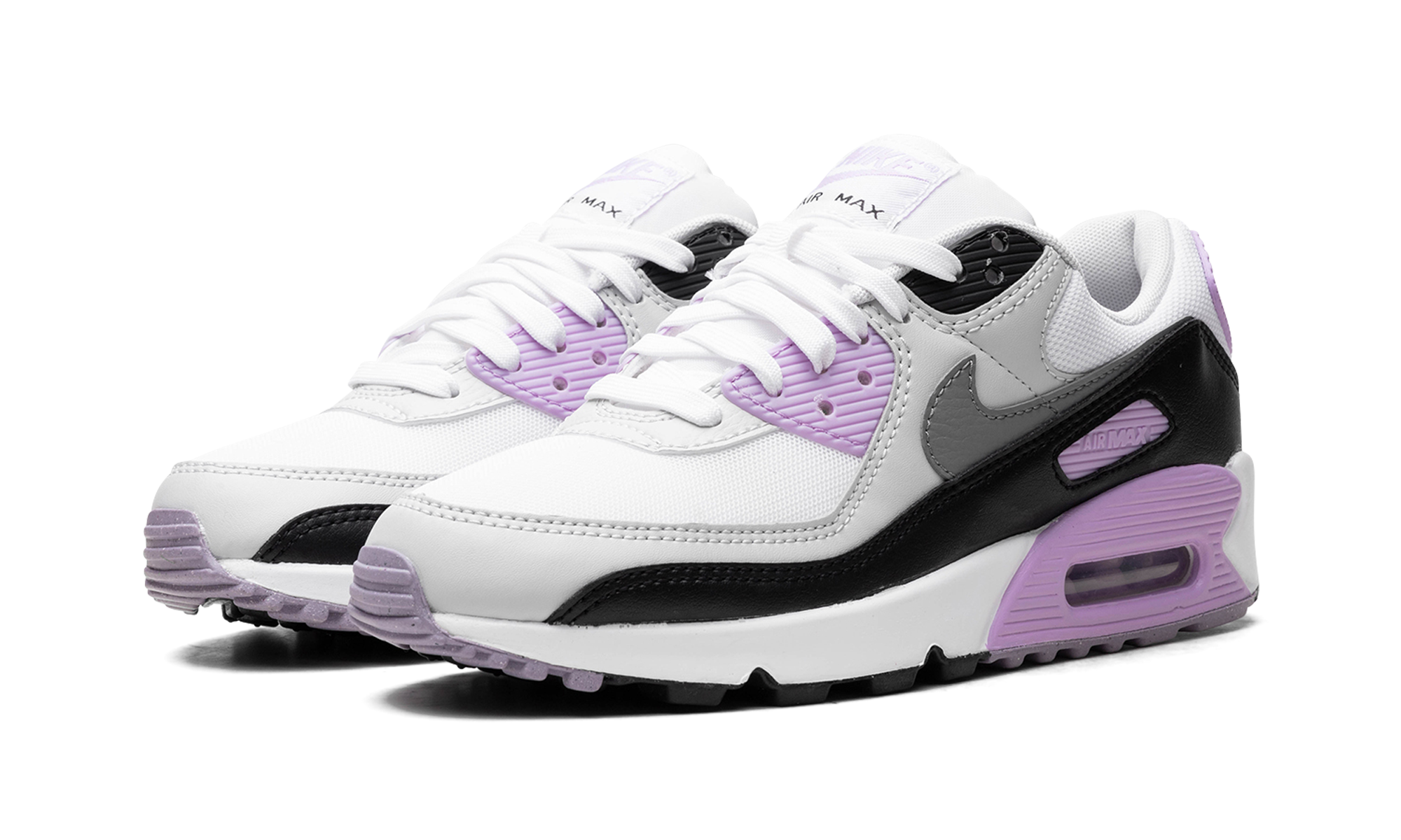 nike air max 90 white lilac women s+DH8010-103+diagnol left view