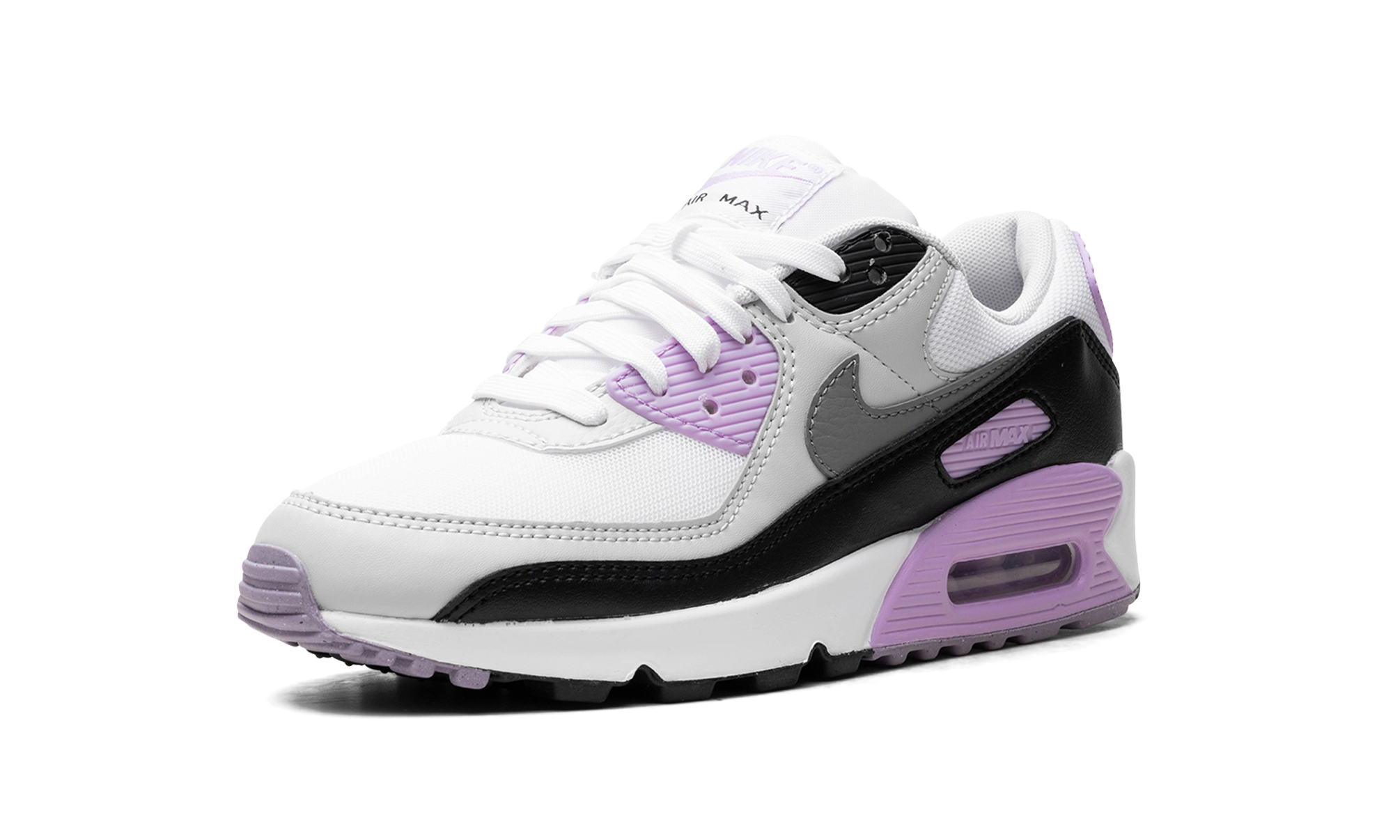 nike air max 90 white lilac women s+DH8010-103+left diagnol single view