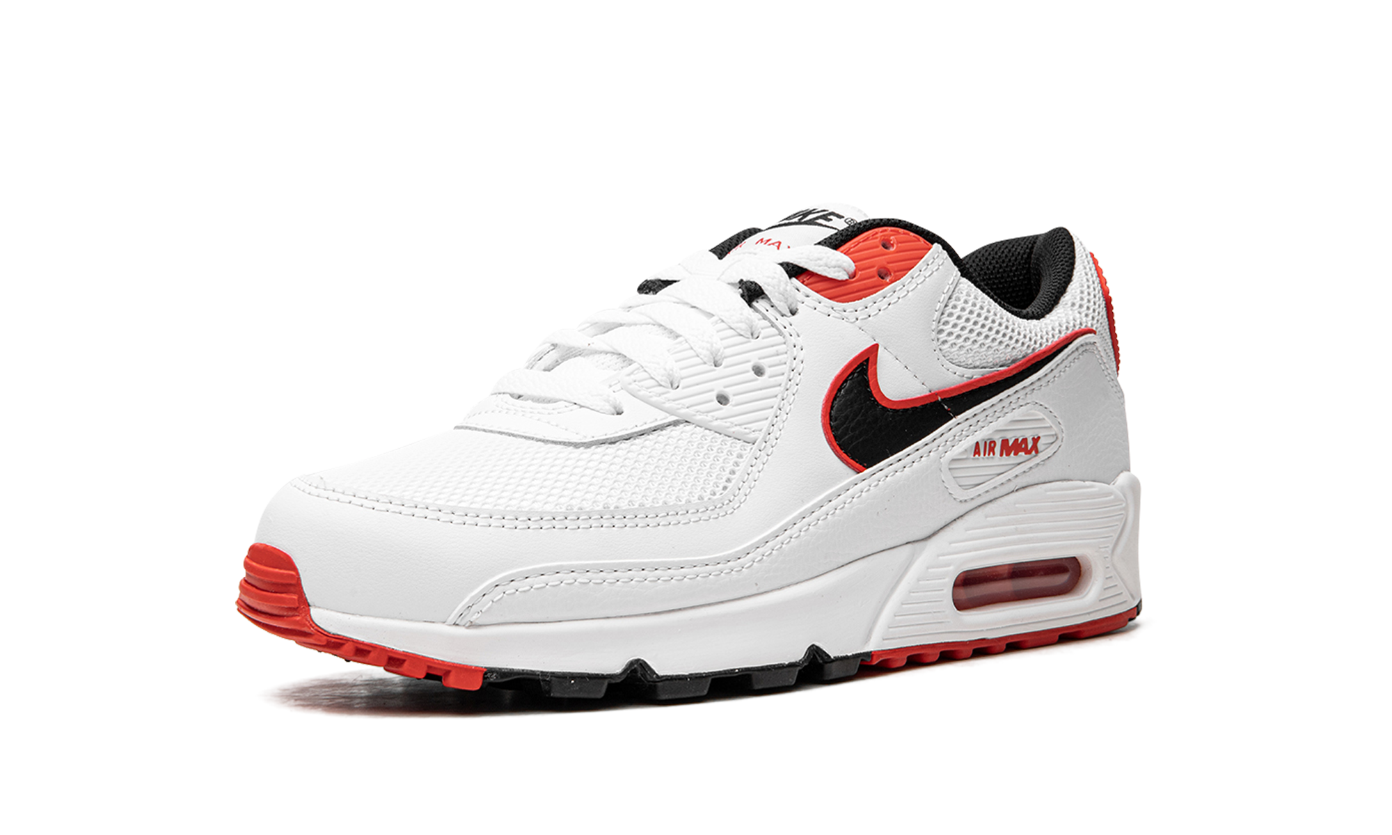 nike air max 90 white max orange+DO8903-100+left diagnol single view