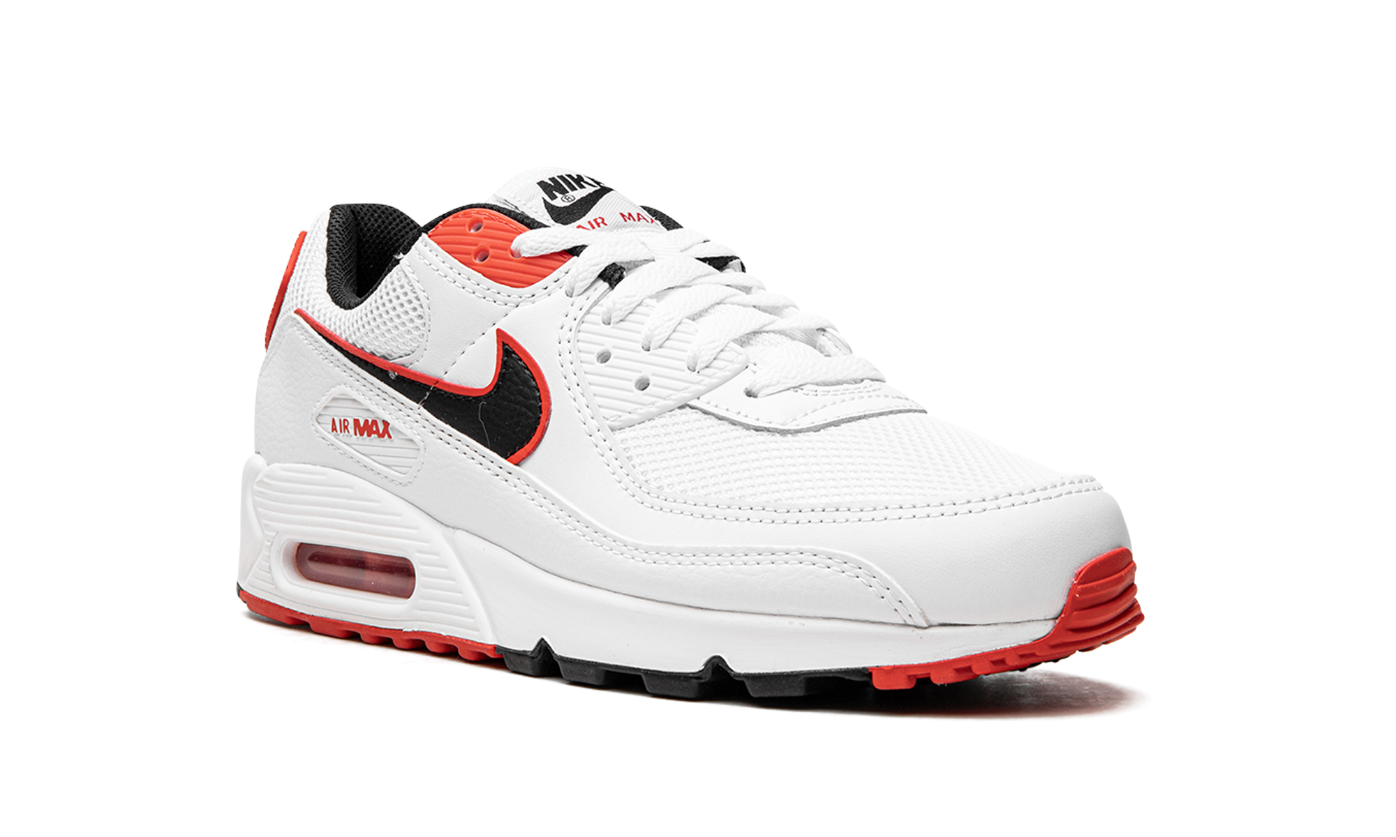nike air max 90 white max orange+DO8903-100+diagnol right view
