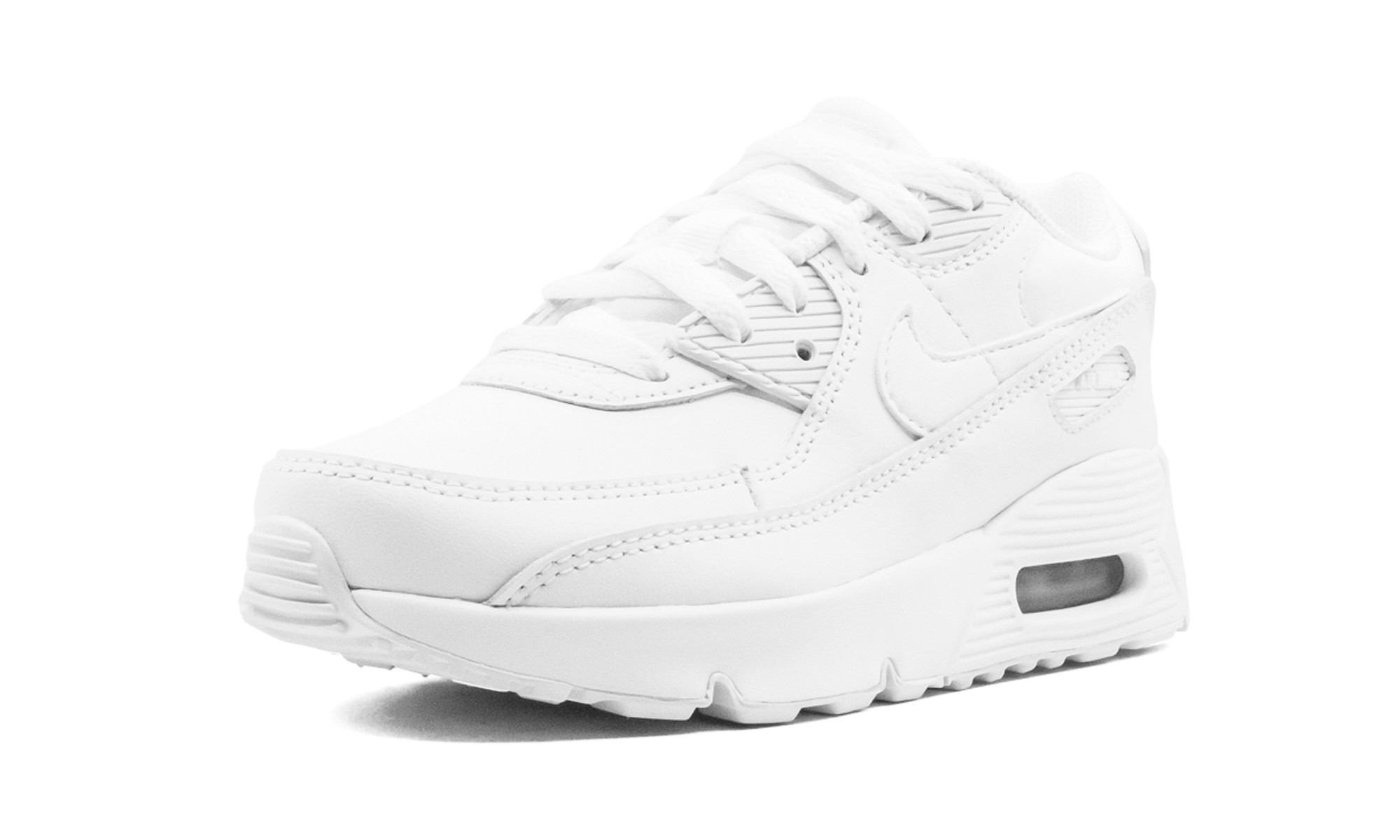 nike air max 90 white ps+CD6867-100+left diagnol single view