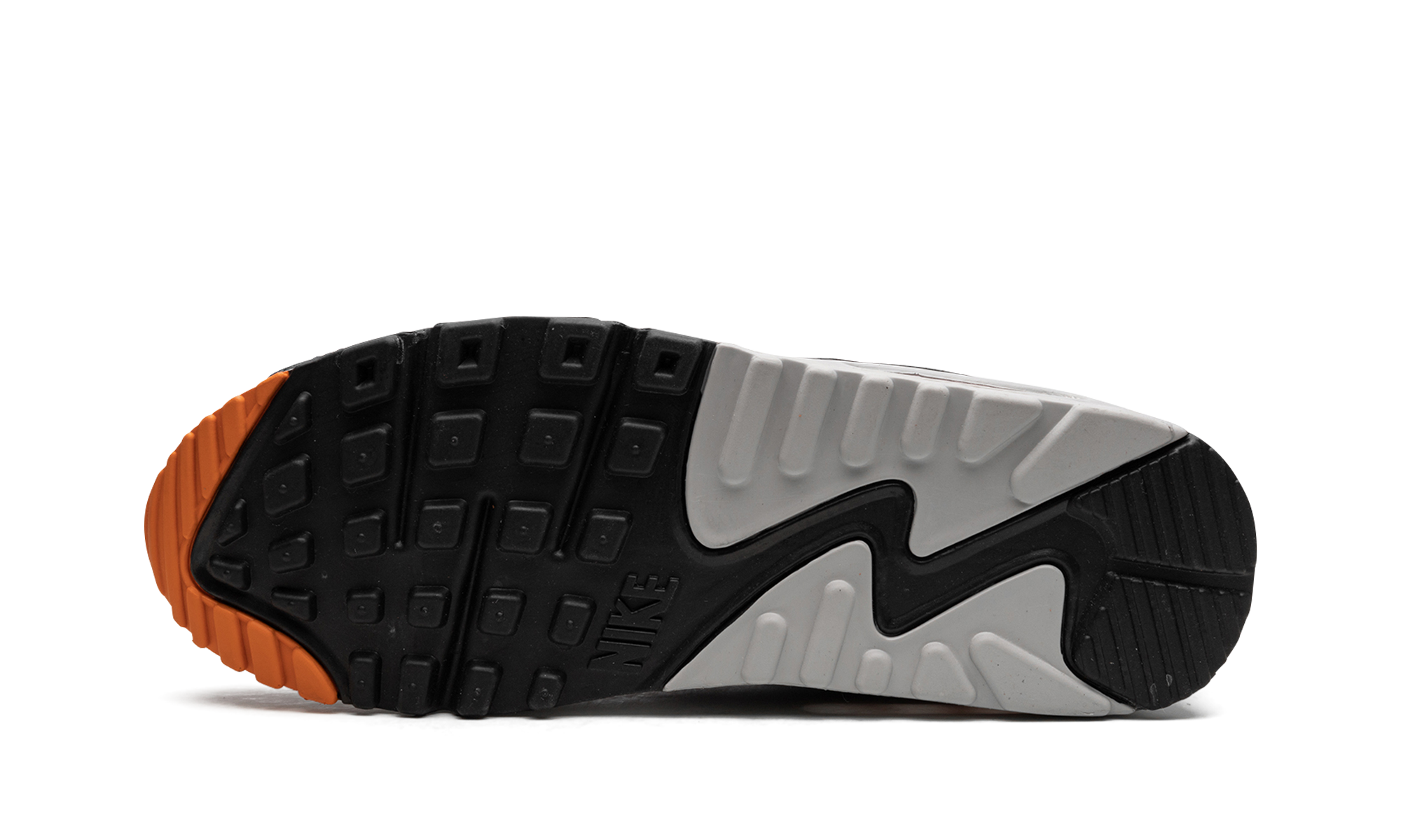 nike air max 90 white starfish black+DM0029-101+bottom view