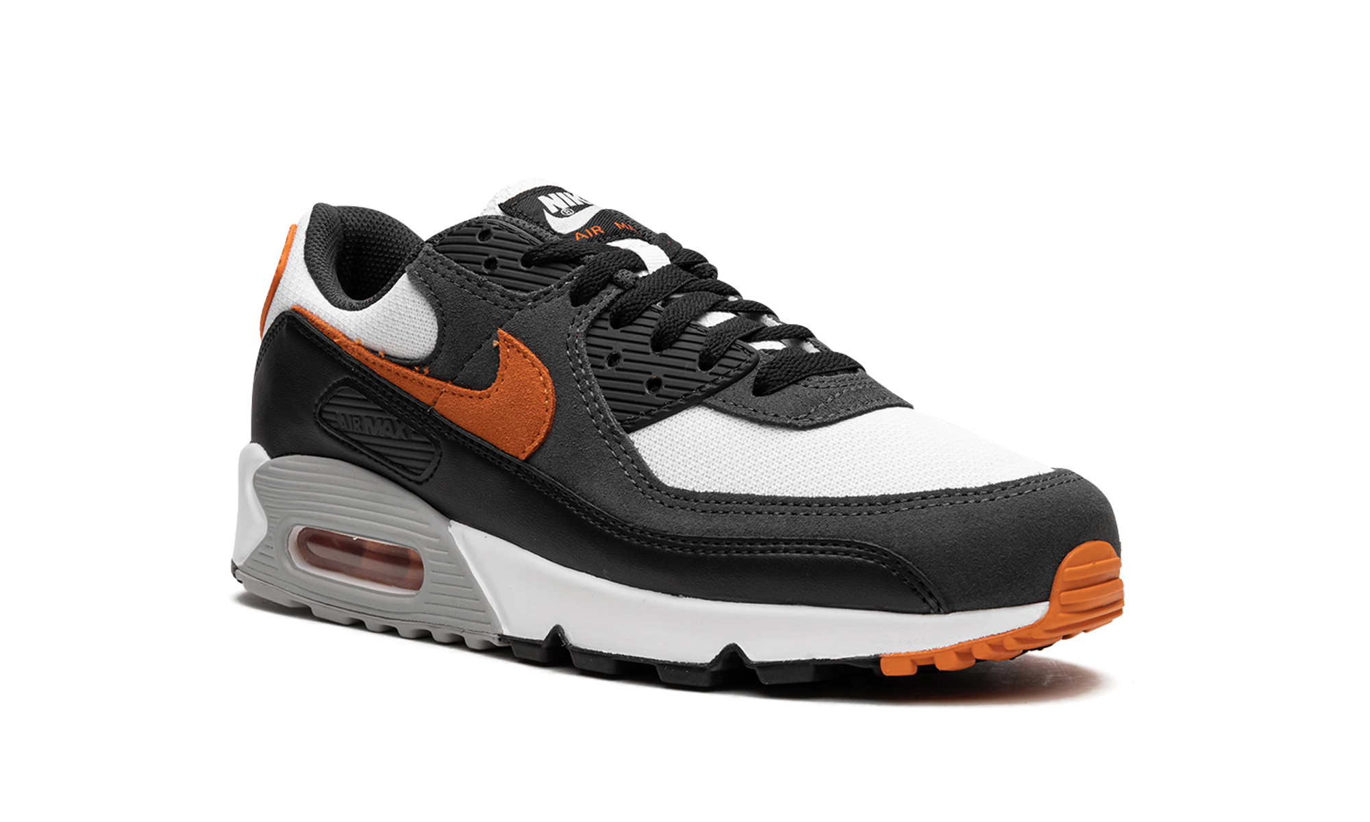 nike air max 90 white starfish black+DM0029-101+diagnol right view