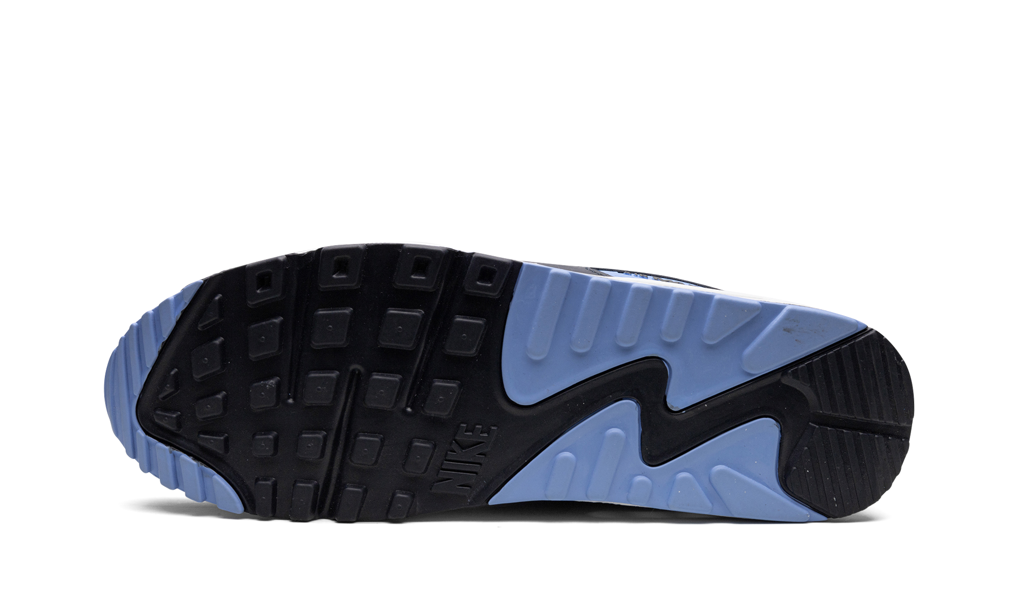 nike air max 90 white university blue+DQ4071-101+bottom view