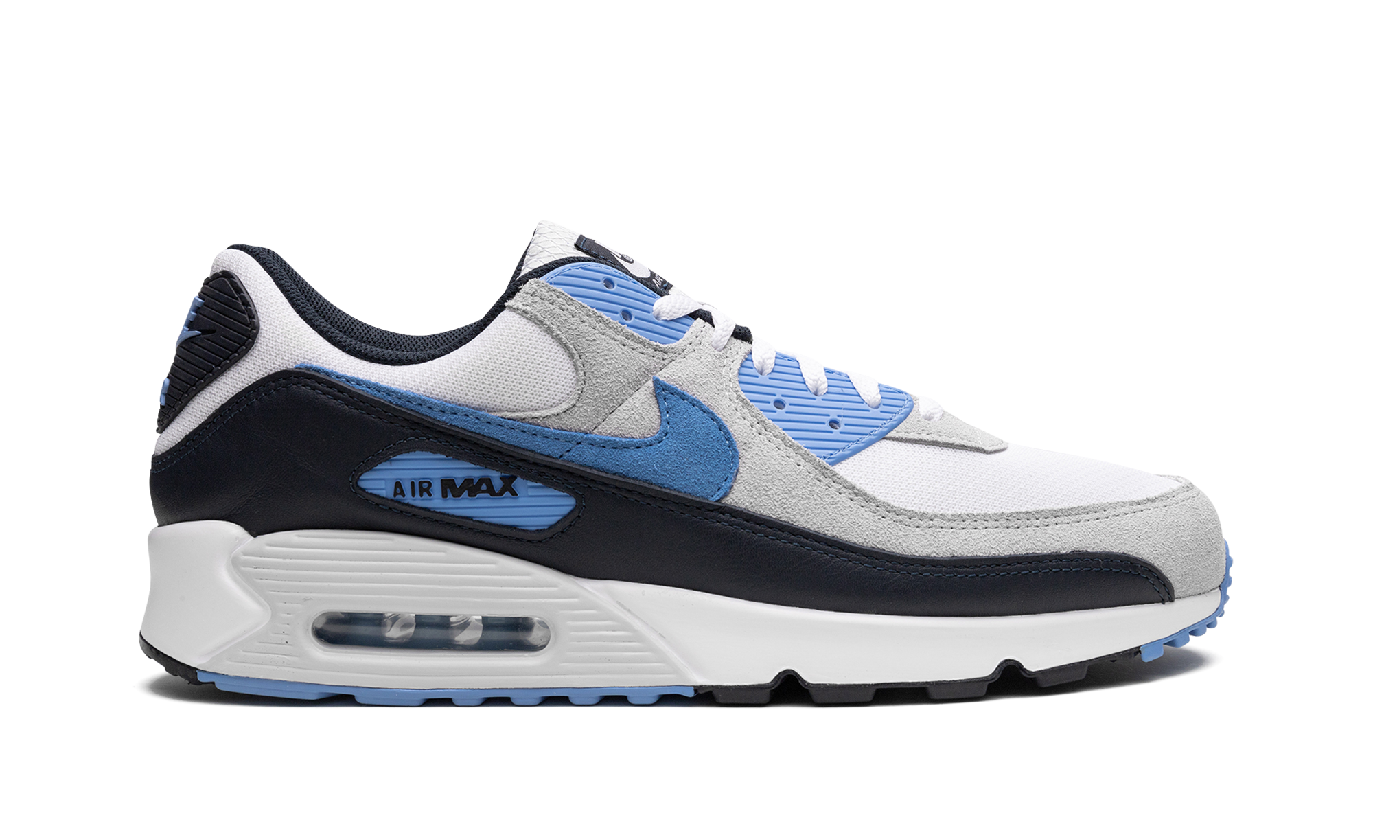 nike air max 90 white university blue+DQ4071-101+right view