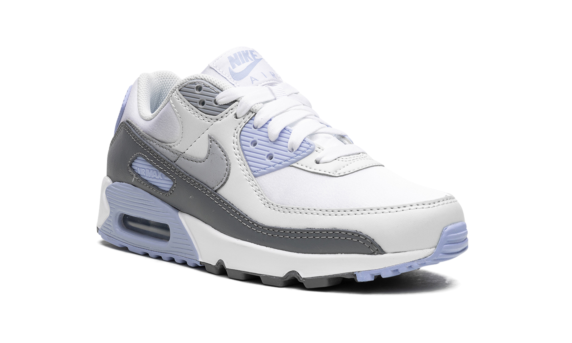 nike air max 90 white wolf gray photon dust women s+FB8570-100+diagnol right view