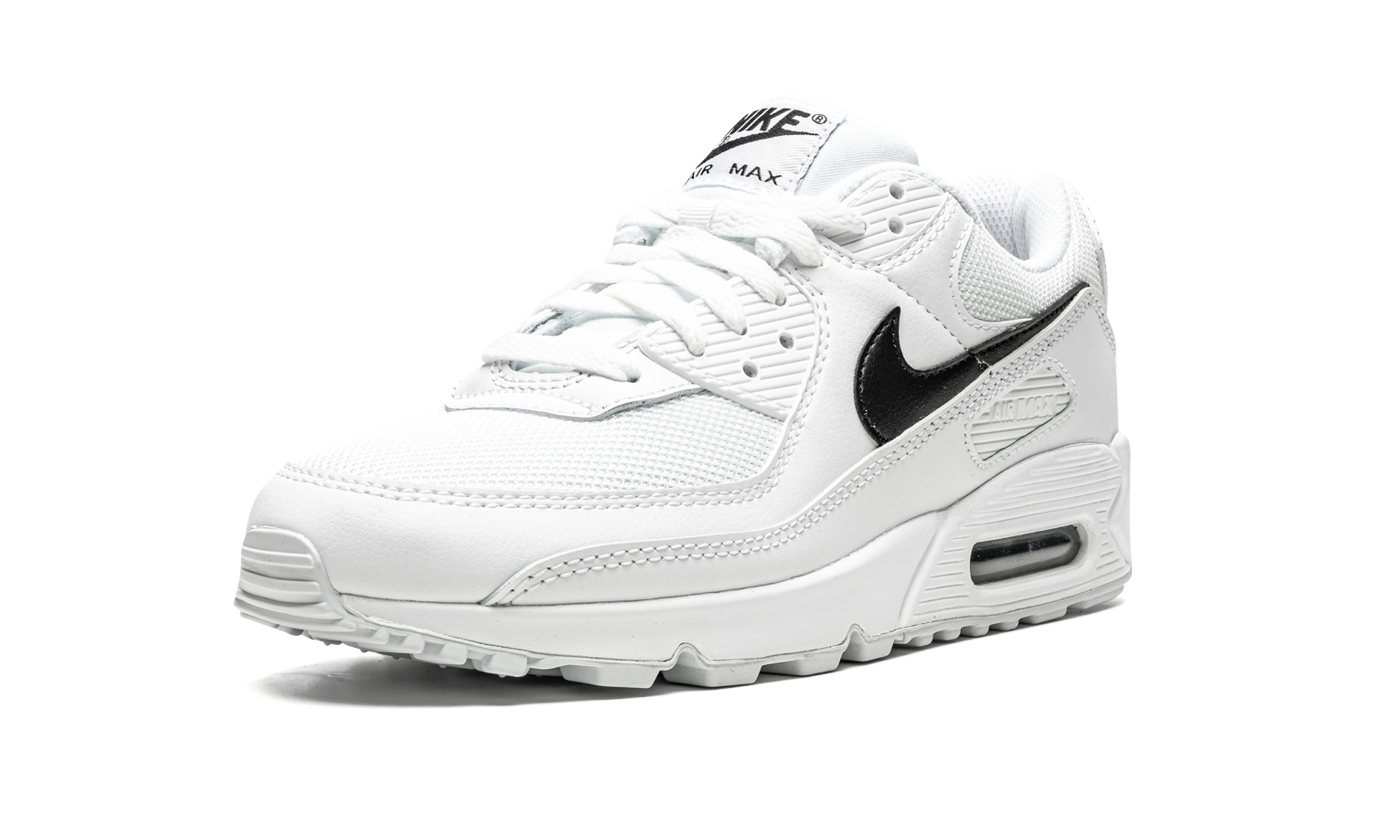 nike air max 90 white women s+CQ2560-101+left diagnol single view