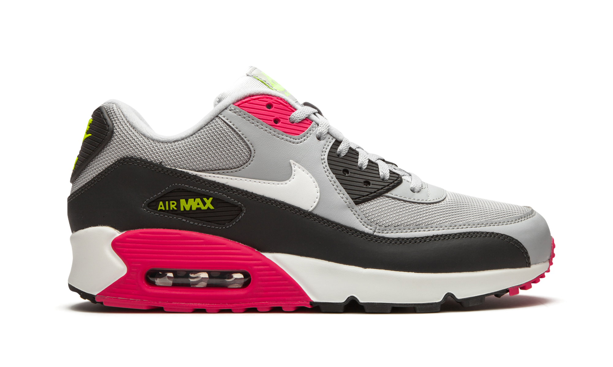nike air max 90 wolf grey rush pink+AJ1285-020+right view