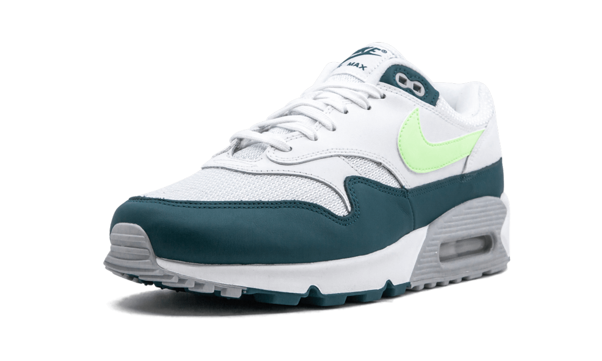 nike air max 90 1 spruce lime+AJ7695-103+left diagnol single view