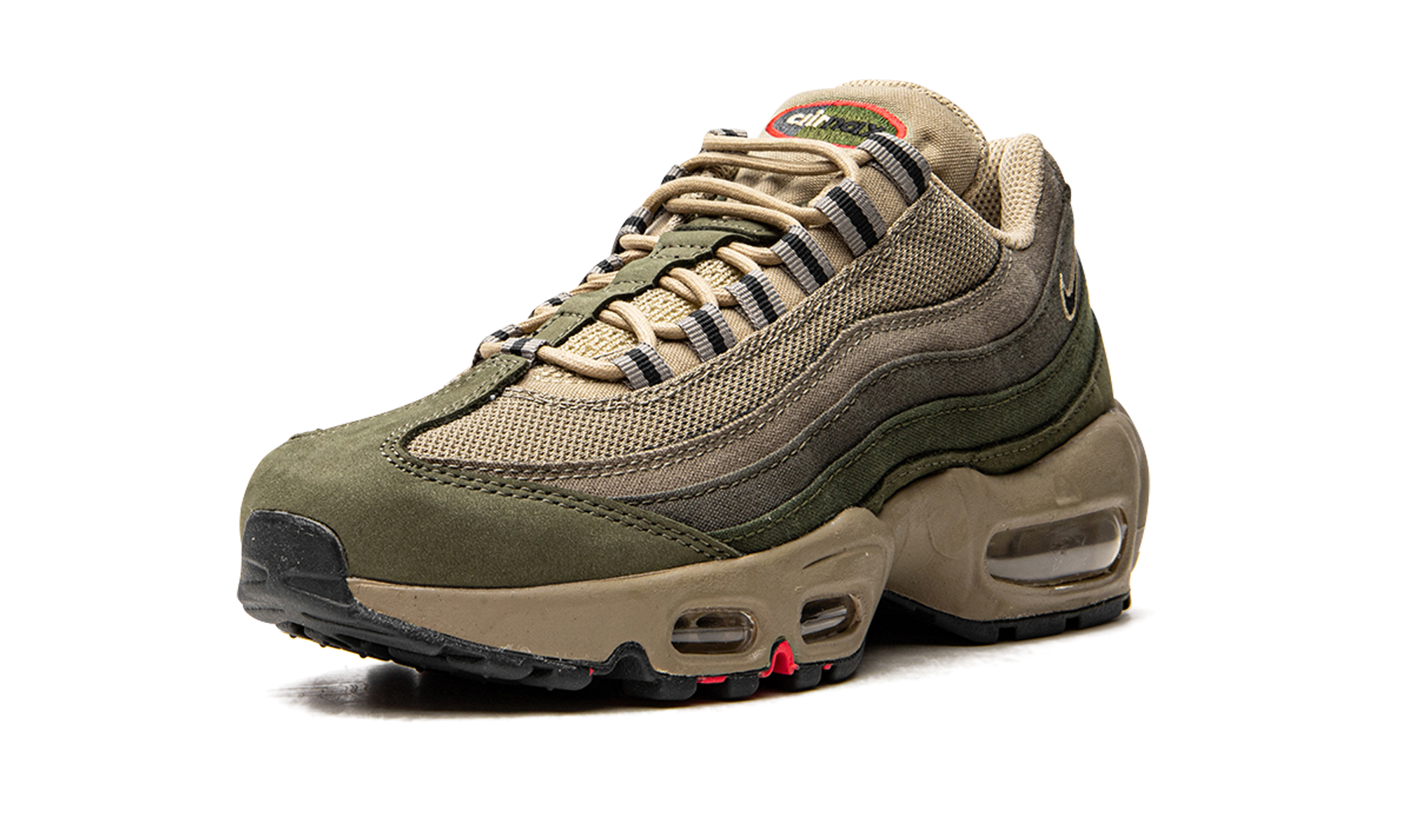 nike air max 95 matte olive+DQ8570-200+left diagnol single view