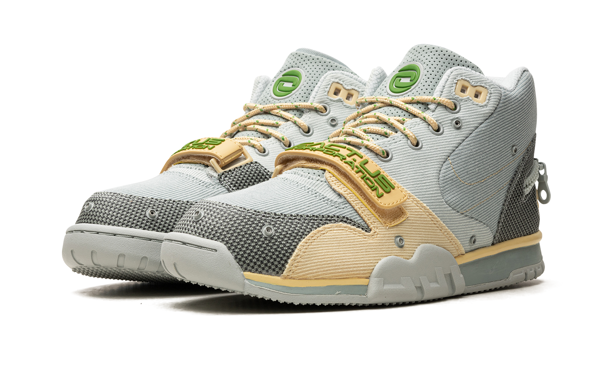 nike air trainer 1 sp travis scott grey haze+DR7515-001+diagnol right view 3