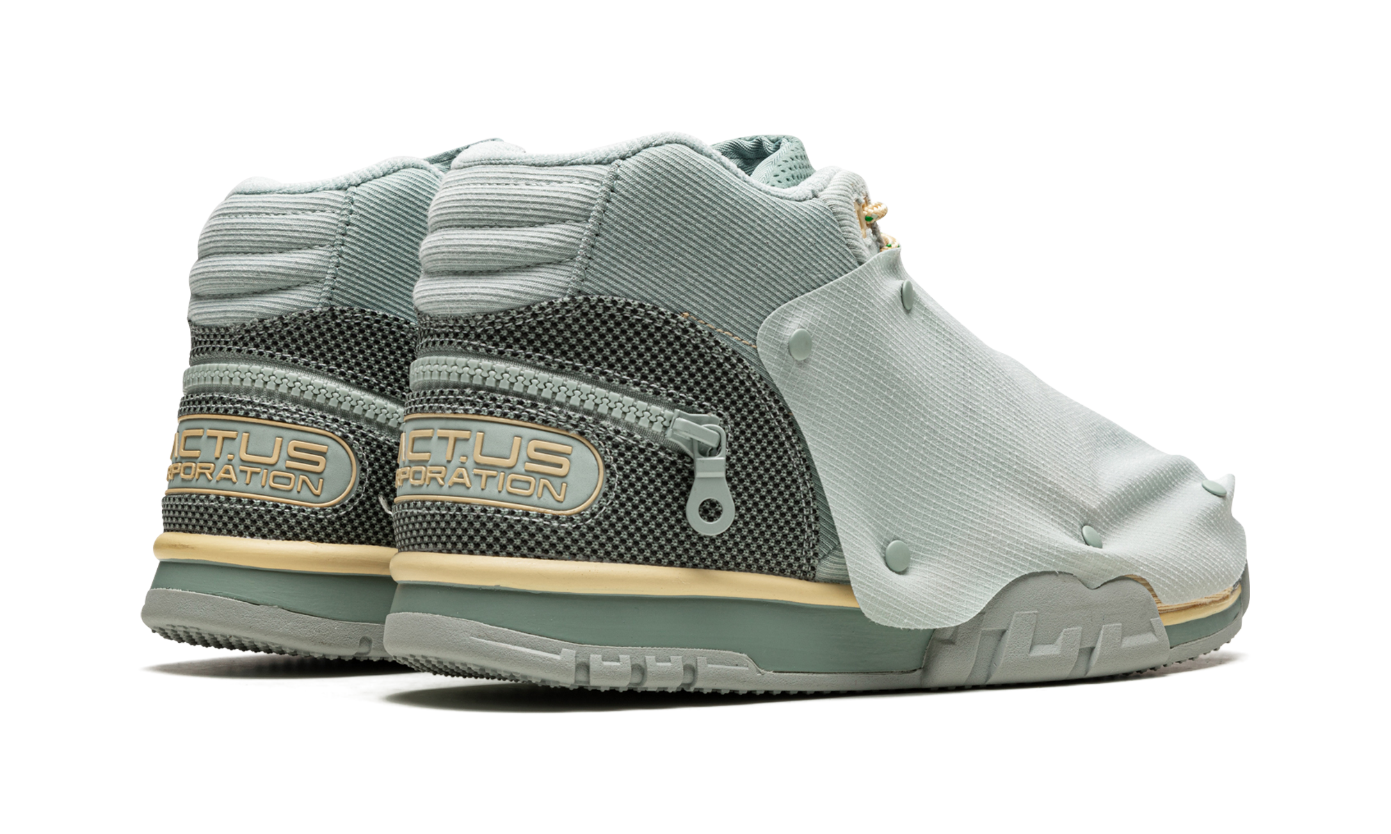 nike air trainer 1 sp travis scott grey haze+DR7515-001+diagnol right behind view