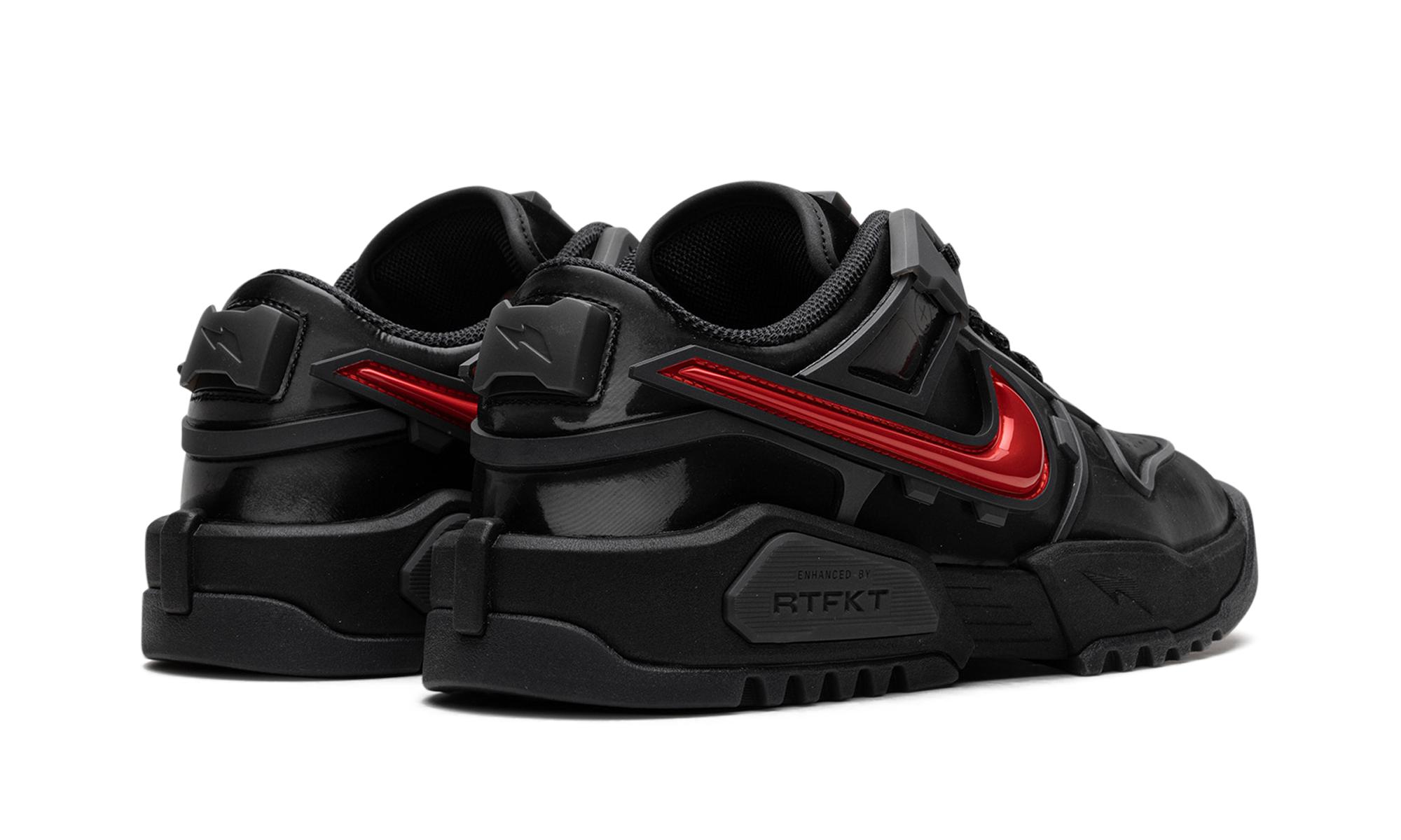 nike dunk genesis low rtfkt clone x edition of 5849+HQ0899-001+diagnol right behind view