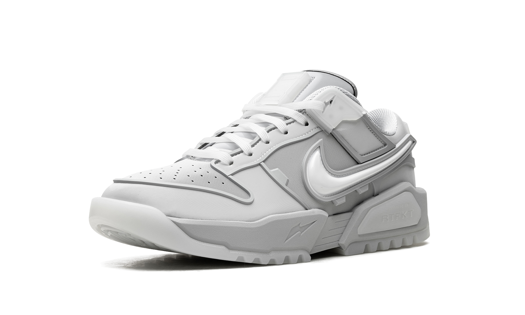 nike dunk genesis low rtfkt ghost edition of 8461+HQ3034-001+left diagnol single view