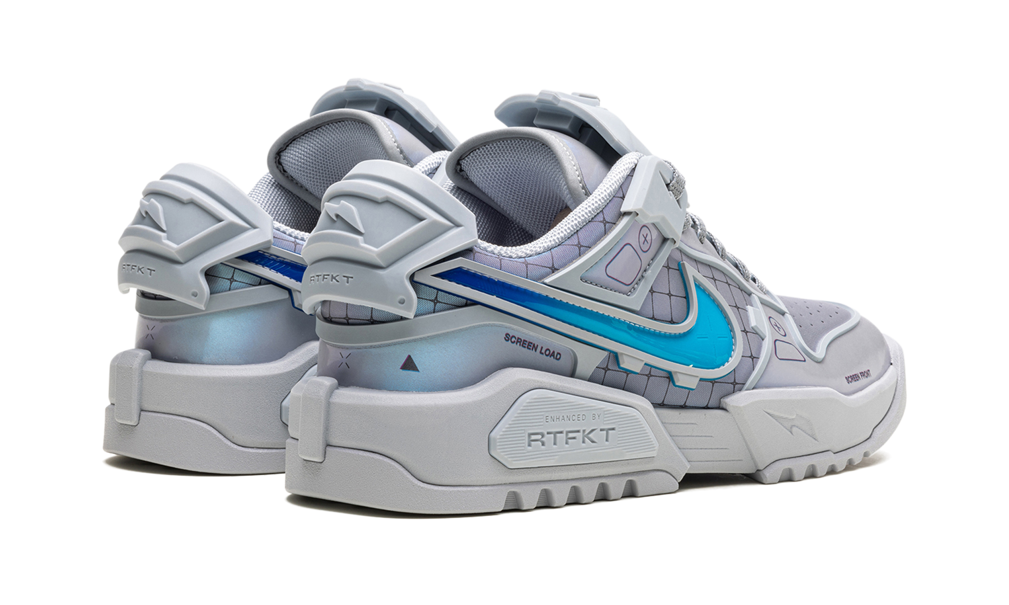 nike dunk genesis low rtfkt og edition of 6841+HF0438-001+diagnol right behind view