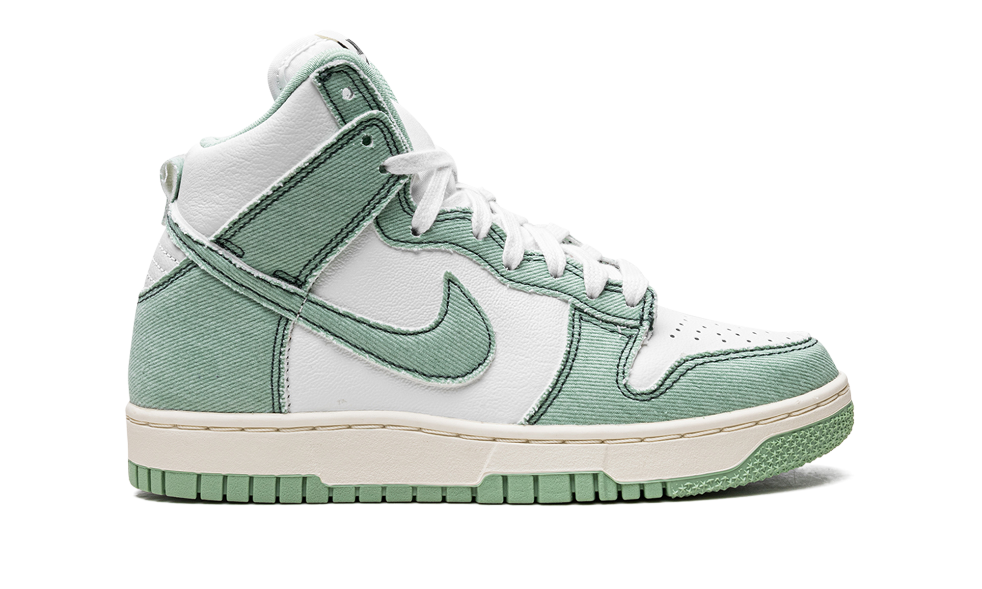 nike dunk high 1985 enamel green denim women s+DV1143-300+right view