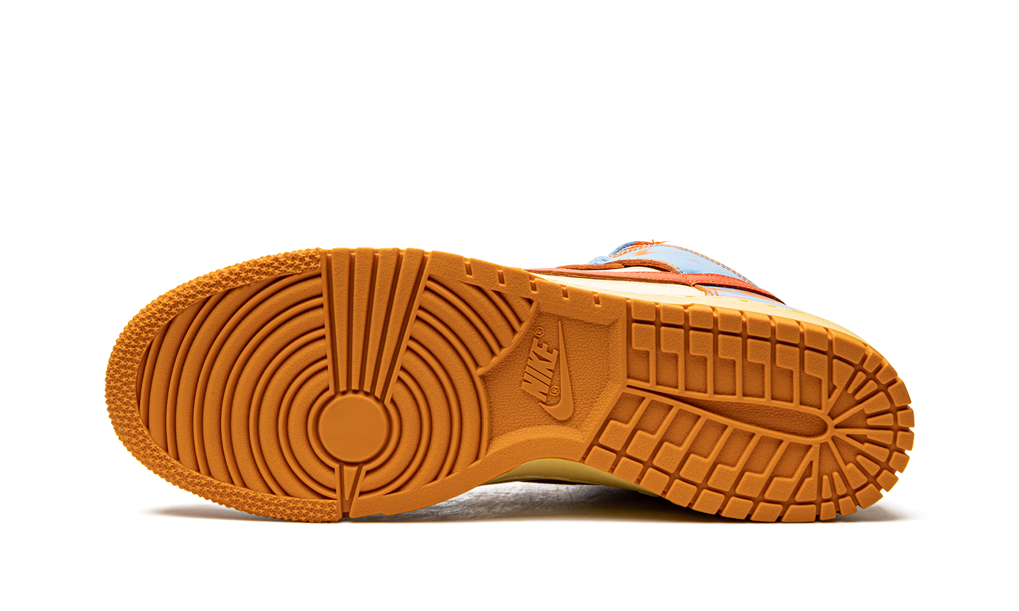 nike dunk high 1985 sp orange acid wash+DD9404-800+bottom view