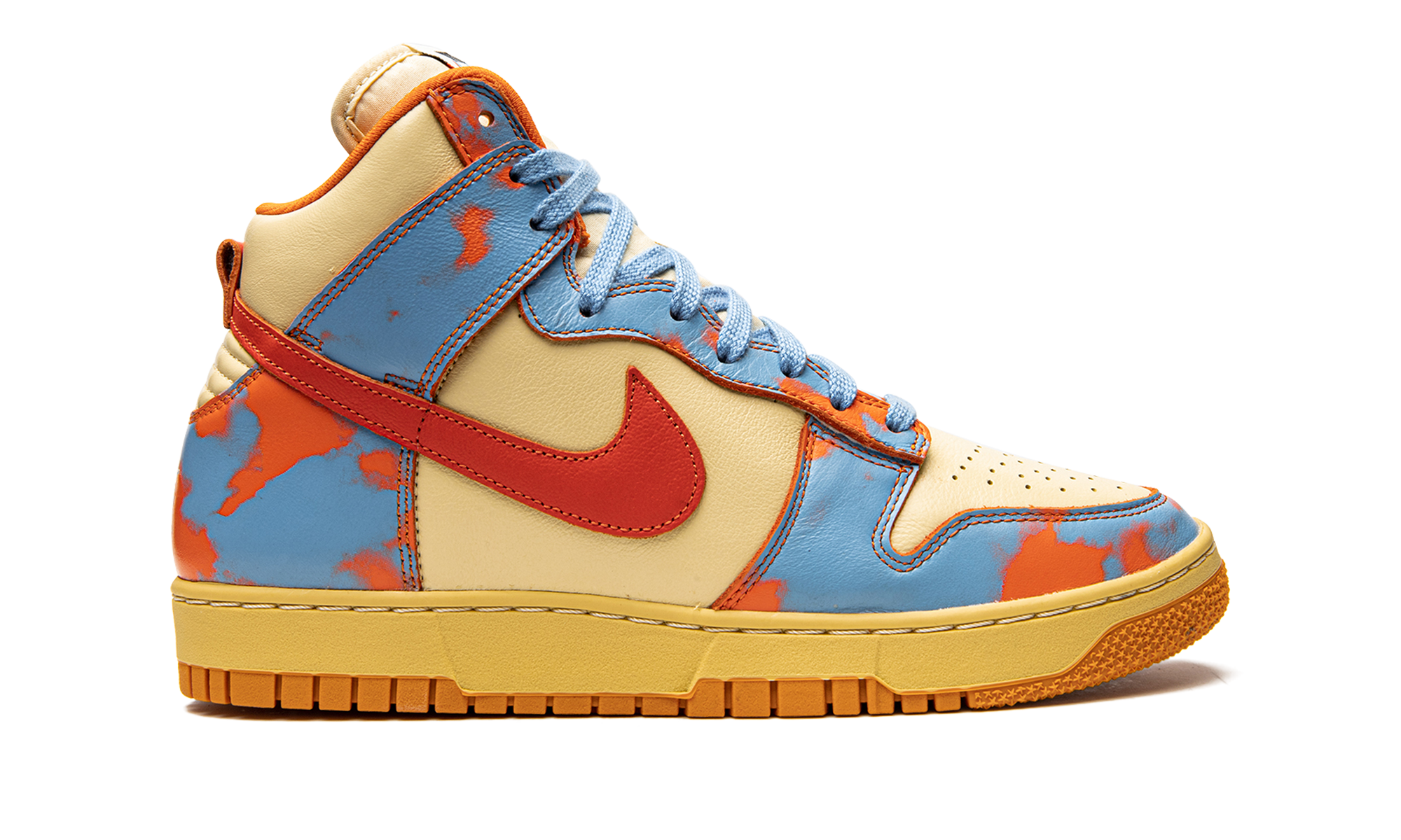 nike dunk high 1985 sp orange acid wash+DD9404-800+right view