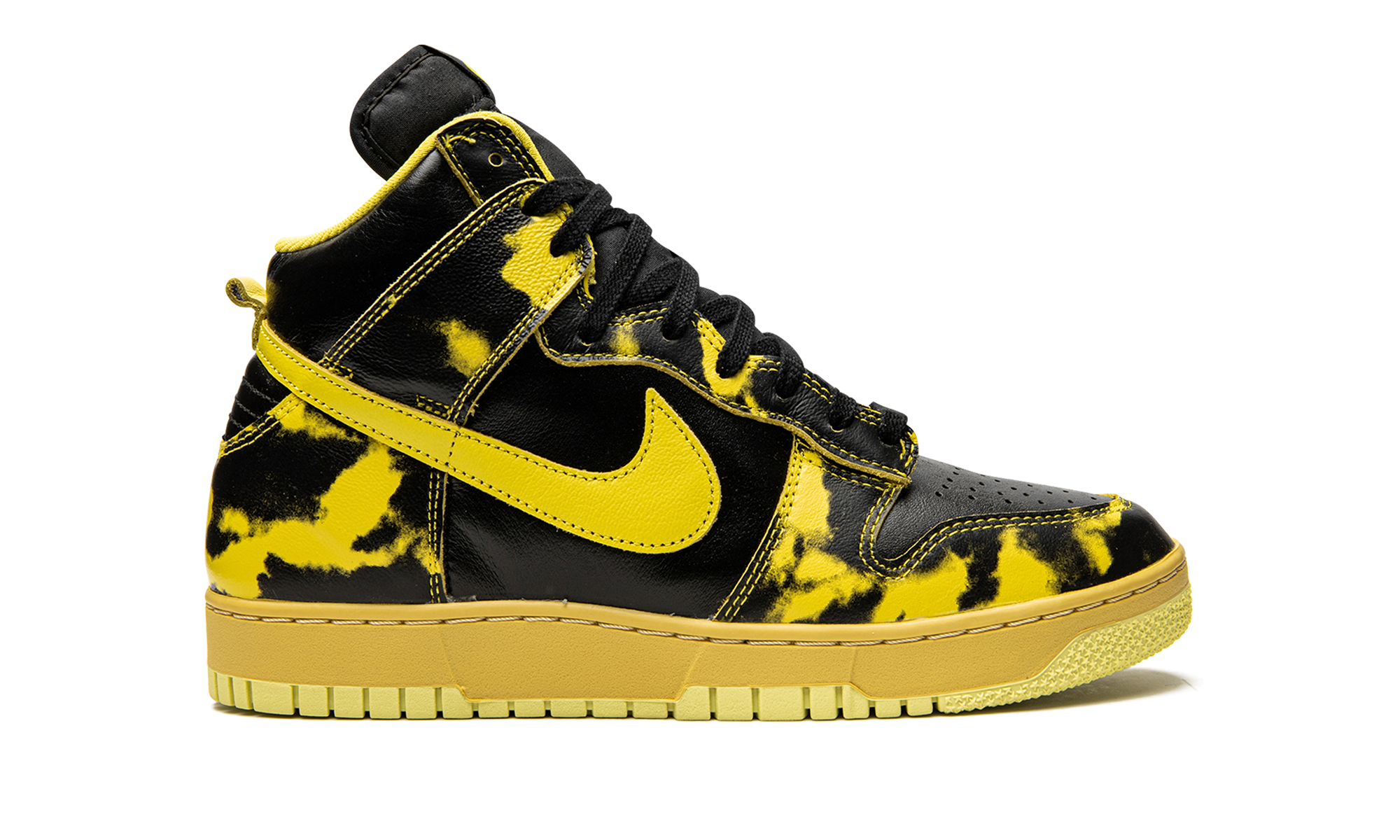 nike dunk high 1985 sp yellow acid wash+DD9404-001+right view