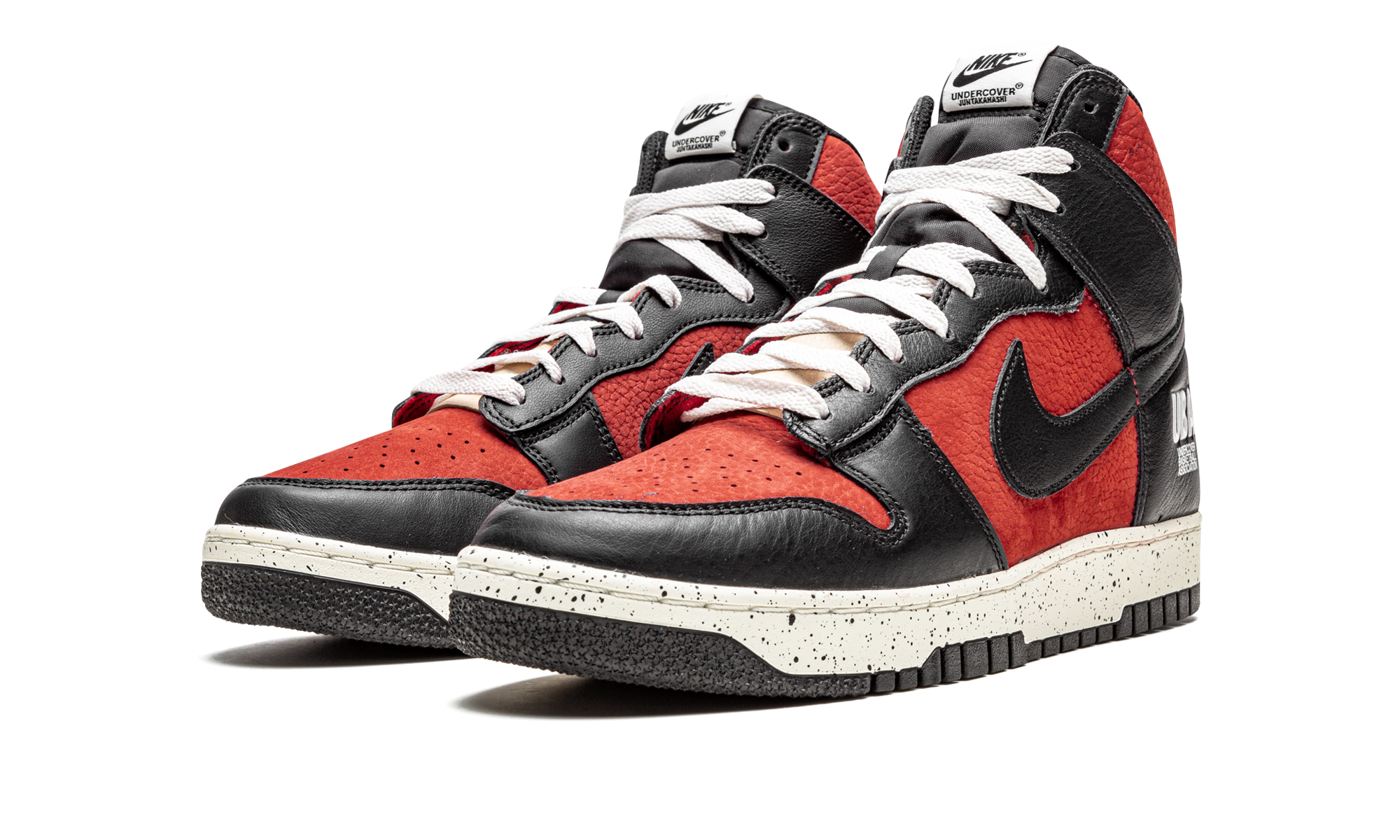 nike dunk high 1985 undercover uba+DD9401-600+diagnol left view