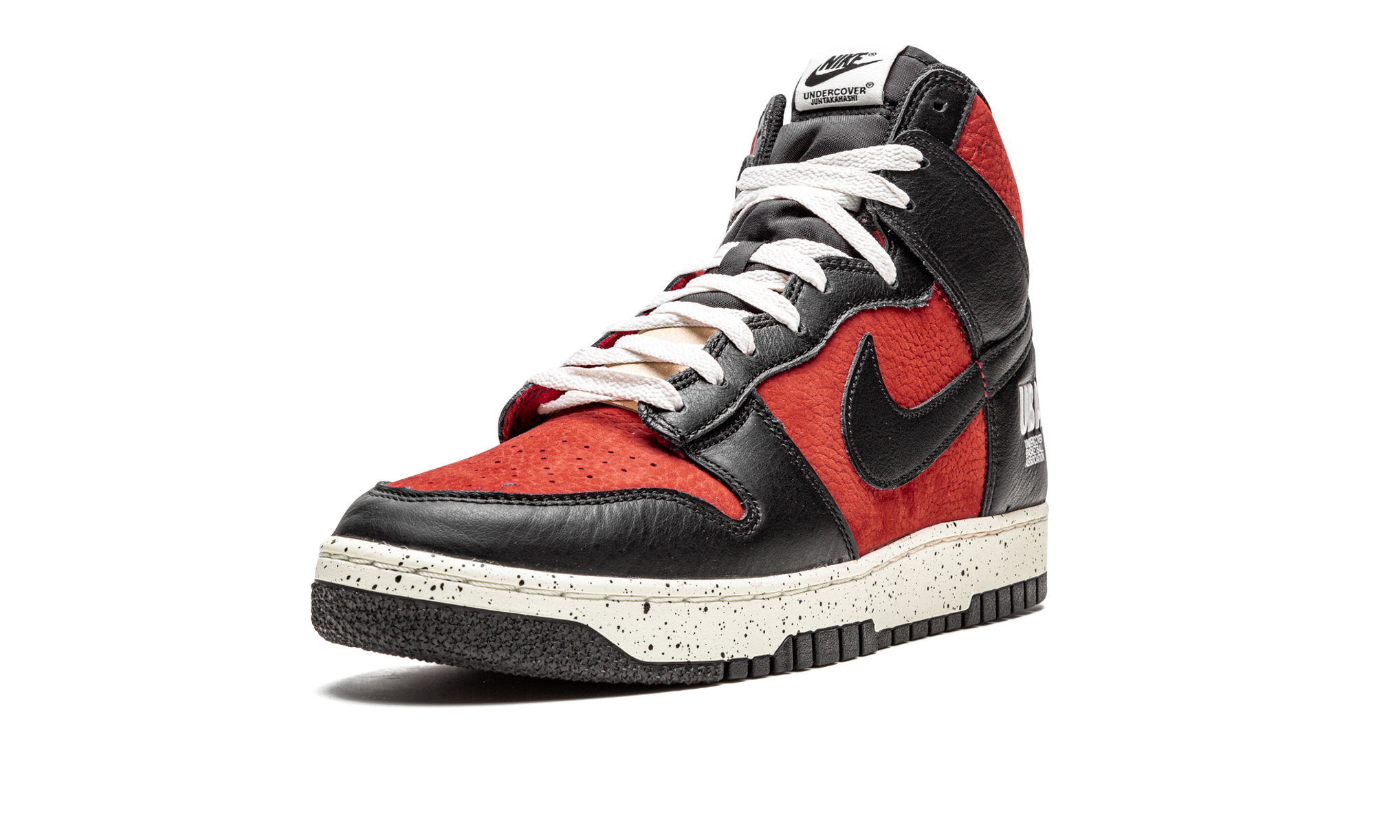 nike dunk high 1985 undercover uba+DD9401-600+left diagnol single view