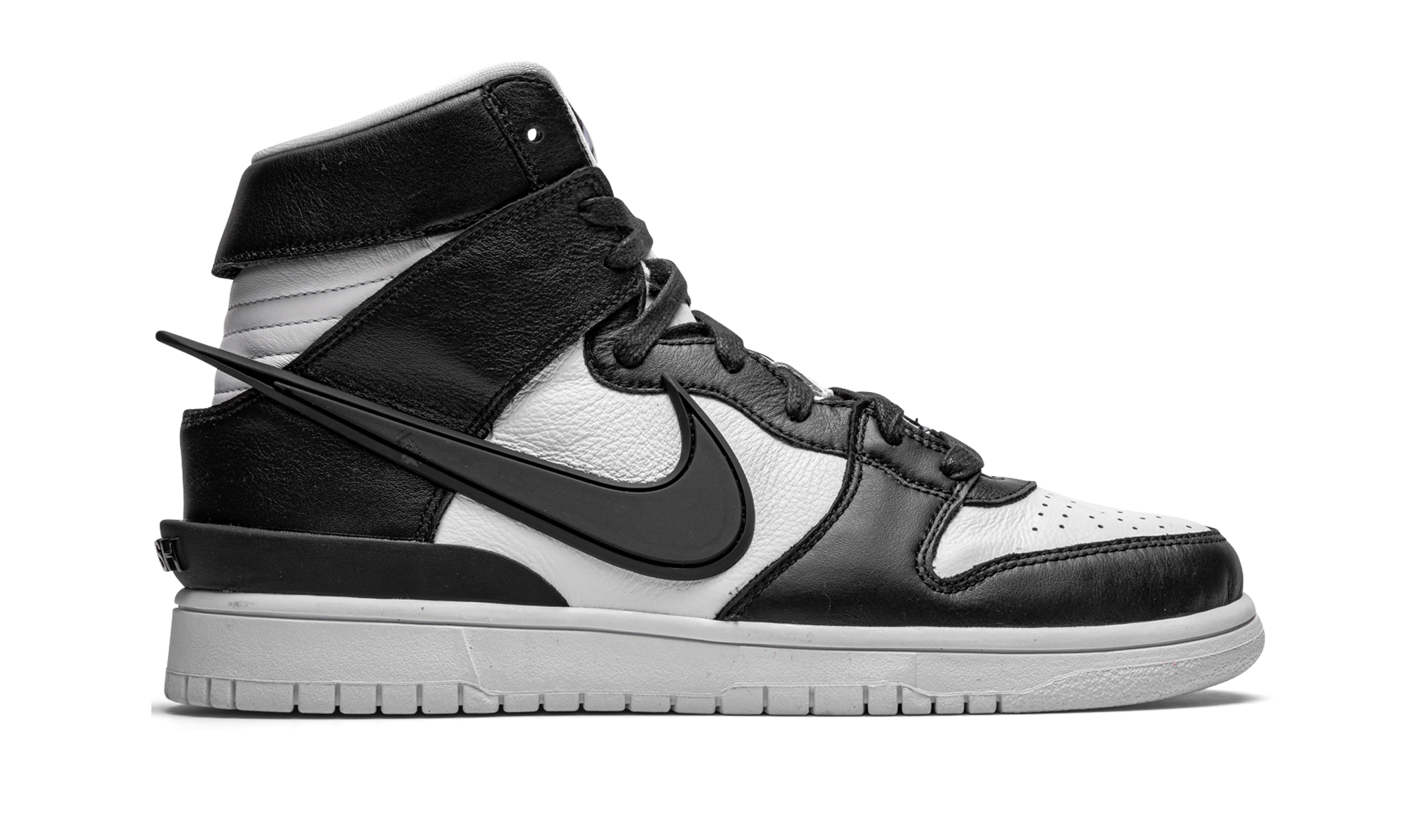 nike dunk high ambush black white+CU7544-001+right view