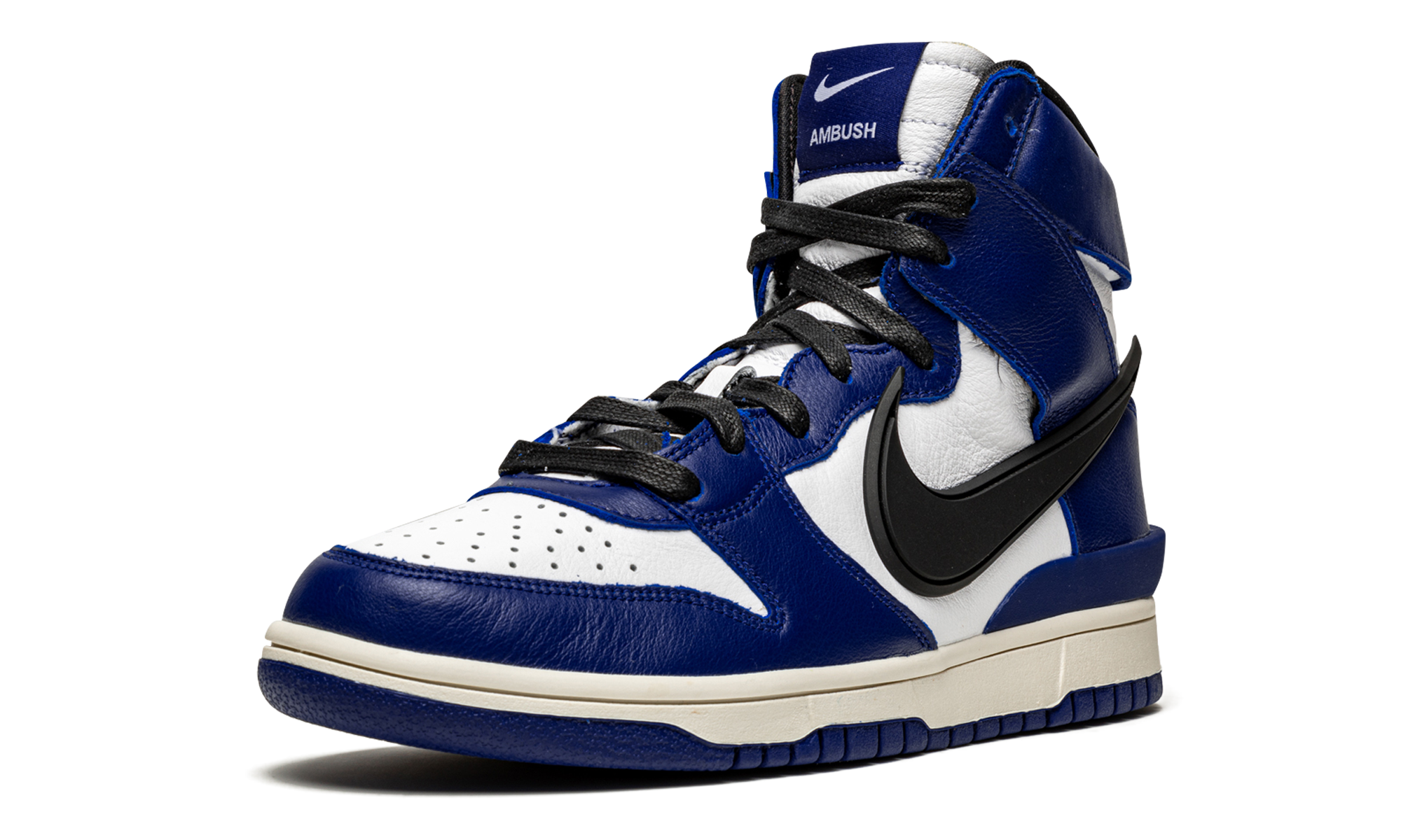 nike dunk high ambush deep royal+CU7544-400+left diagnol single view