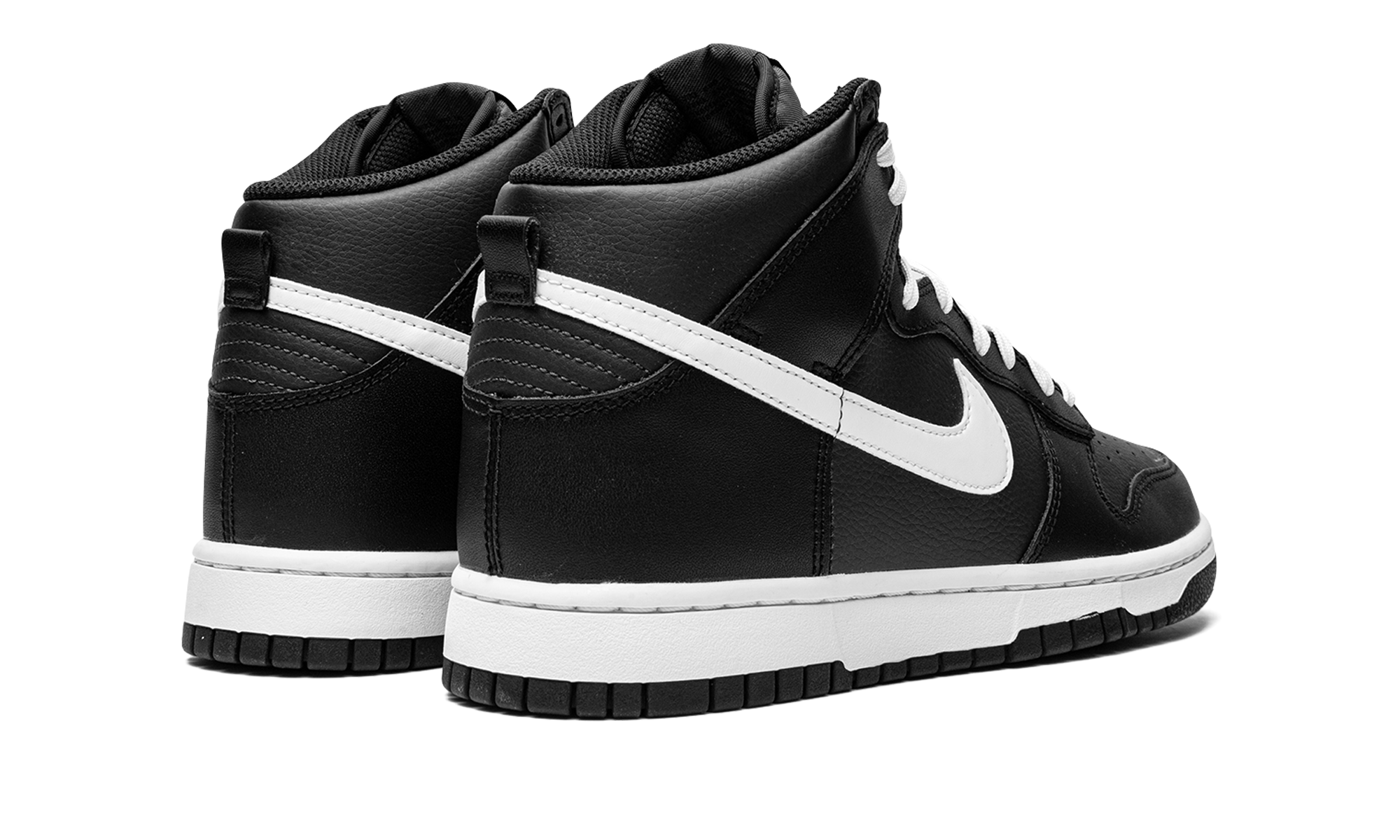 nike dunk high anthracite white+DJ6189-001+diagnol right behind view
