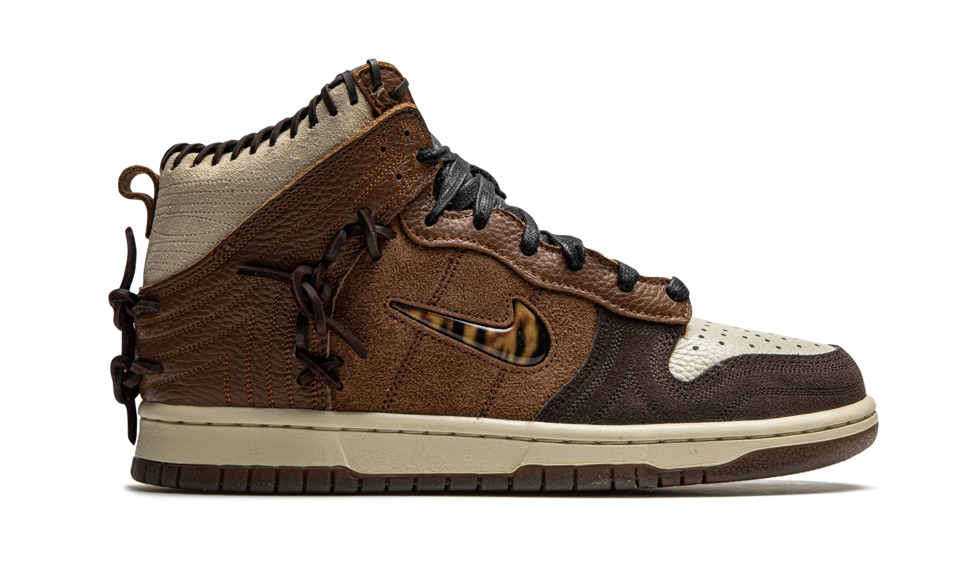 nike dunk high bodega legend fauna brown+CZ8125-200+right view