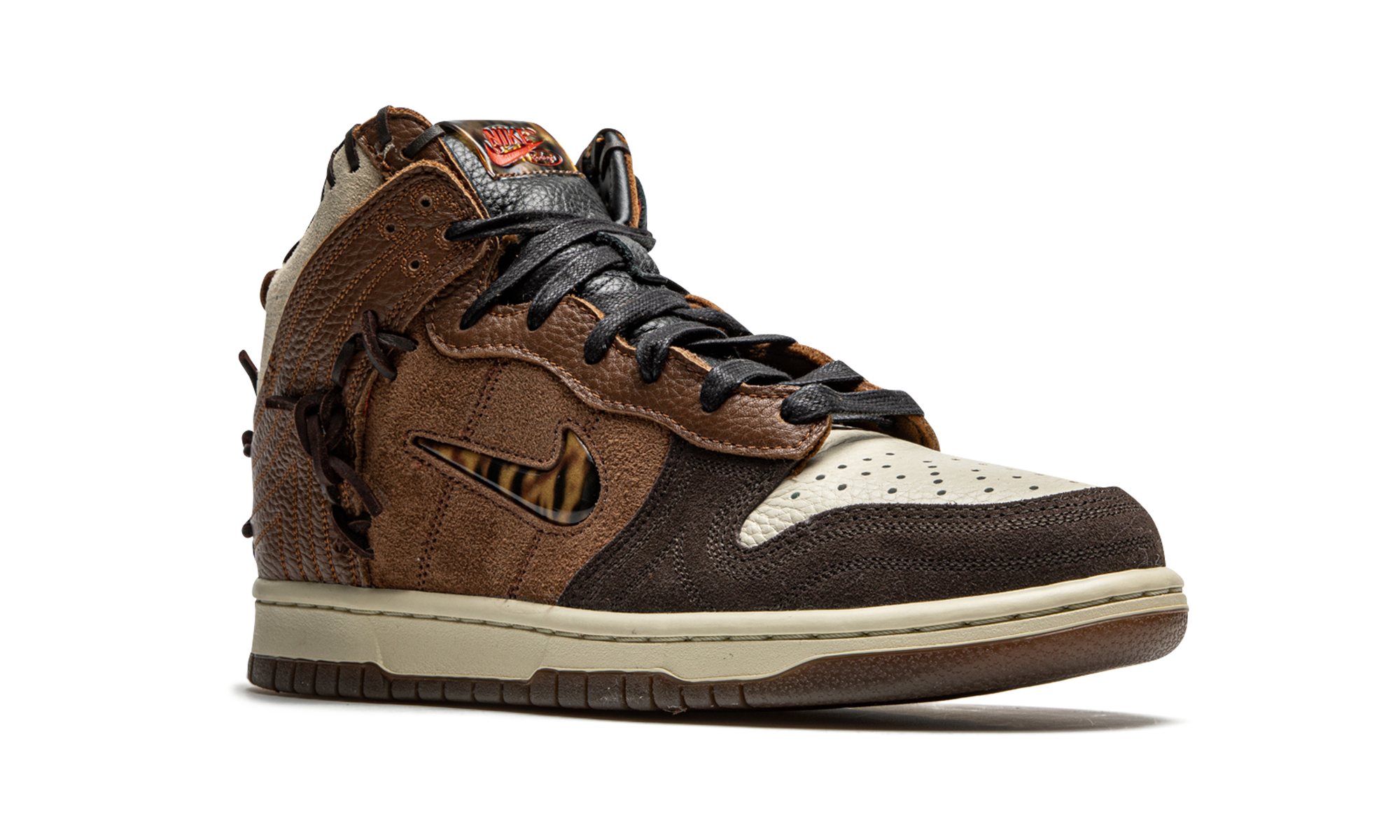 nike dunk high bodega legend fauna brown+CZ8125-200+diagnol right view