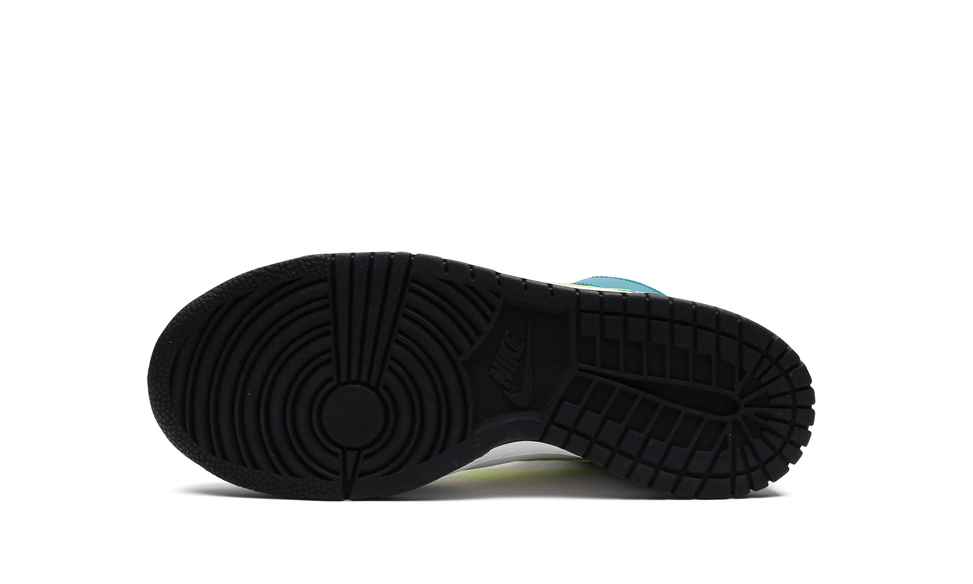 nike dunk high bright spruce volt gs+DB2179-109+bottom view