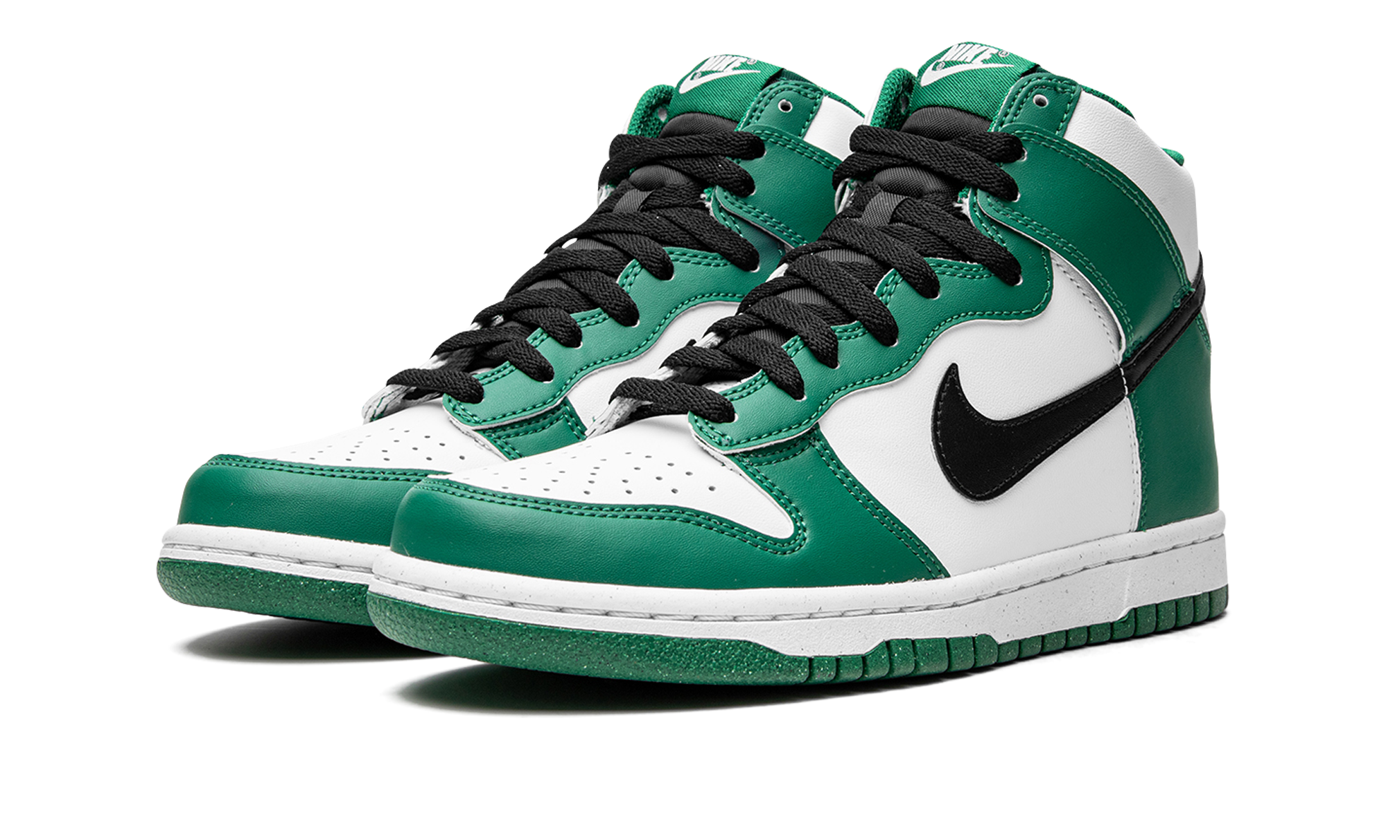 nike dunk high celtics gs+DR0527-300+diagnol left view